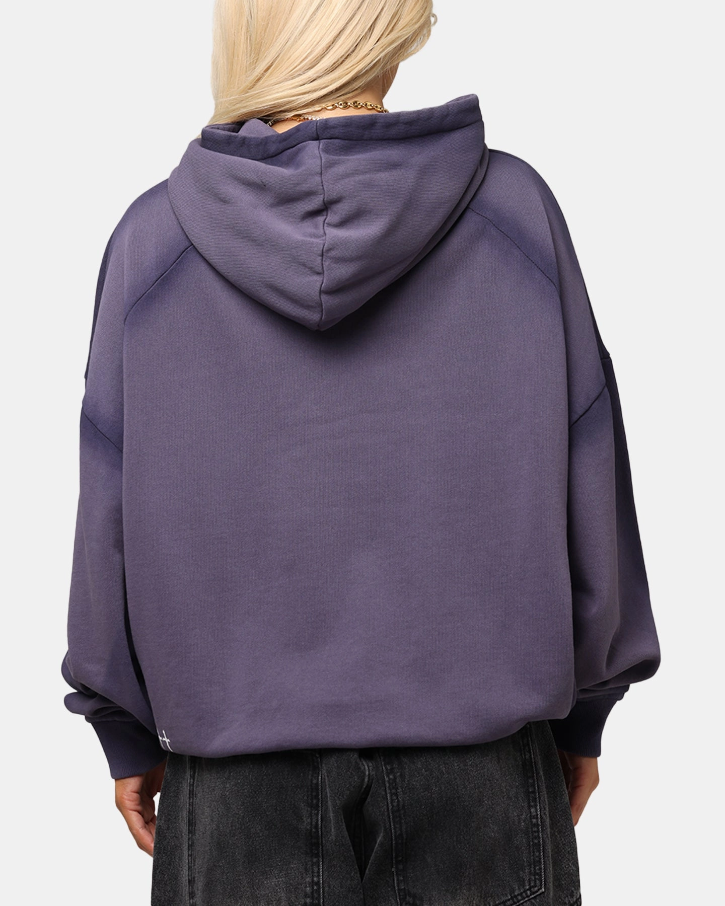 Sleeveless Saint Morta Contrast Wash Hoodie Purple