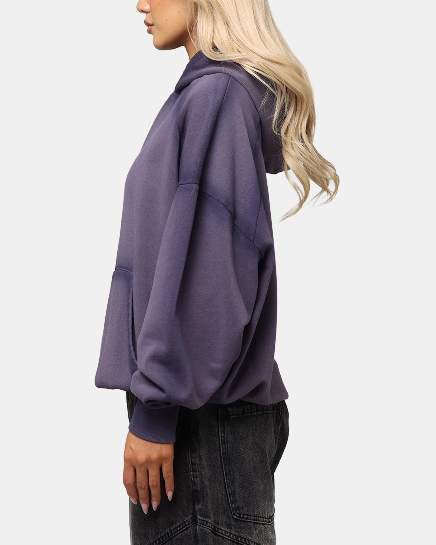 musicians Dual Zip Functionality Saint Morta Contrast Wash Hoodie Purple