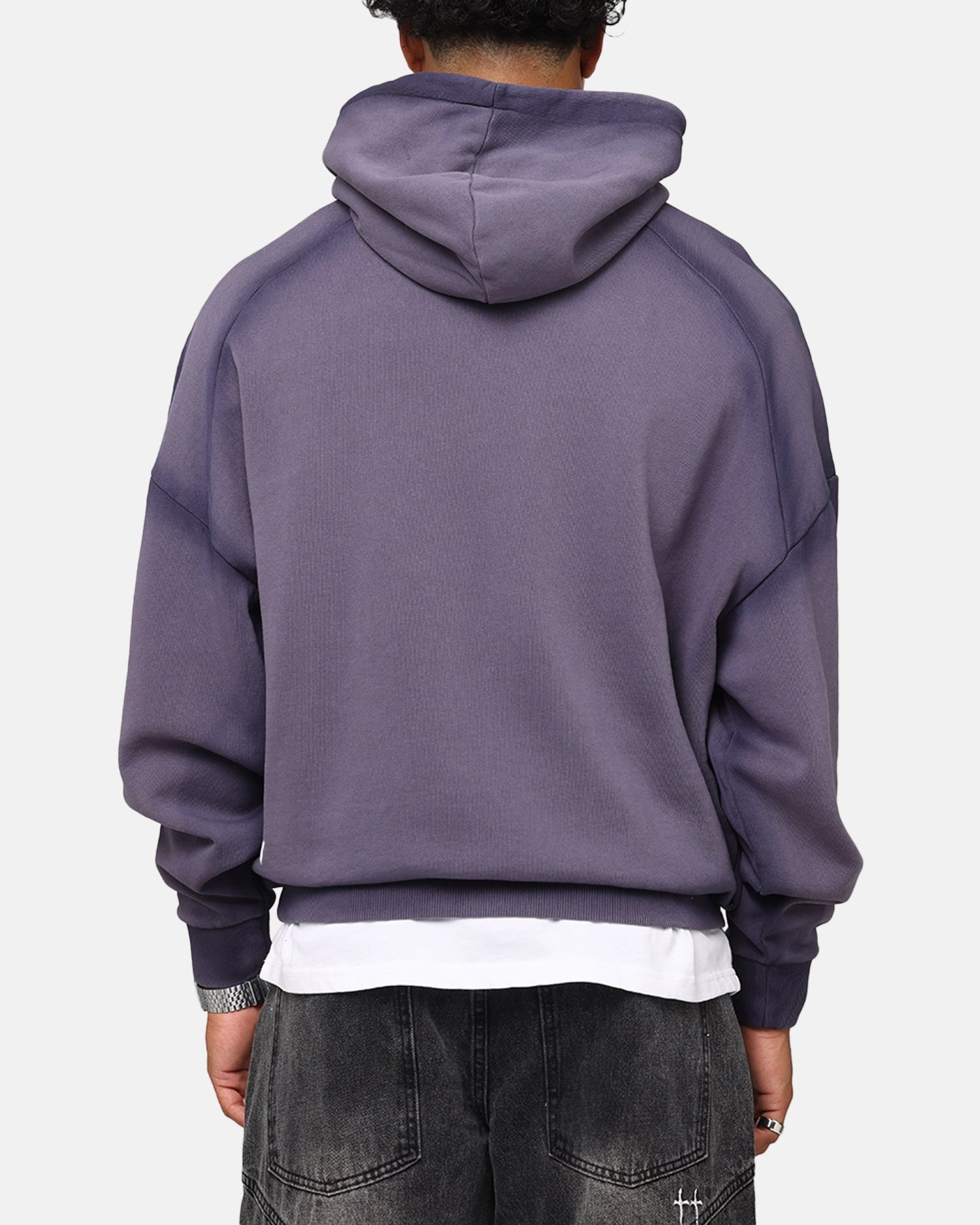 Saint Morta Contrast Wash Hoodie Purple Sporty Design