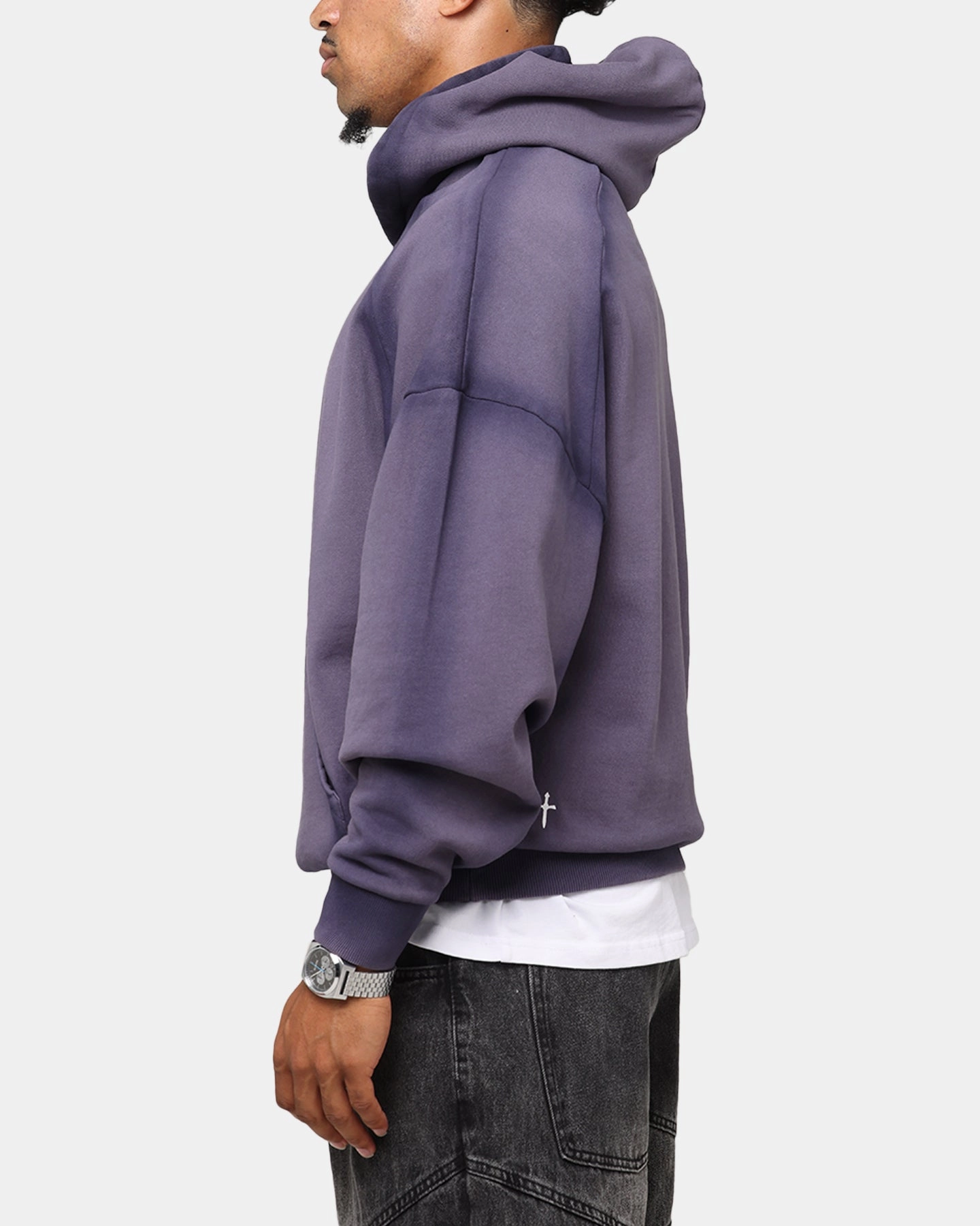 Storage Saint Morta Contrast Wash Hoodie Purple