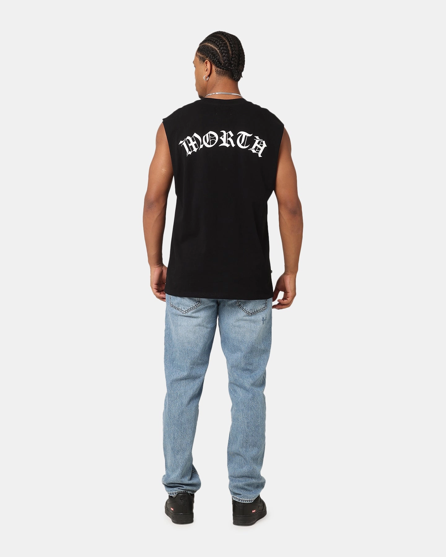 Saint Morta Dead Oversized Muscle T-Shirt Black Formal Elegance Casual Outfit