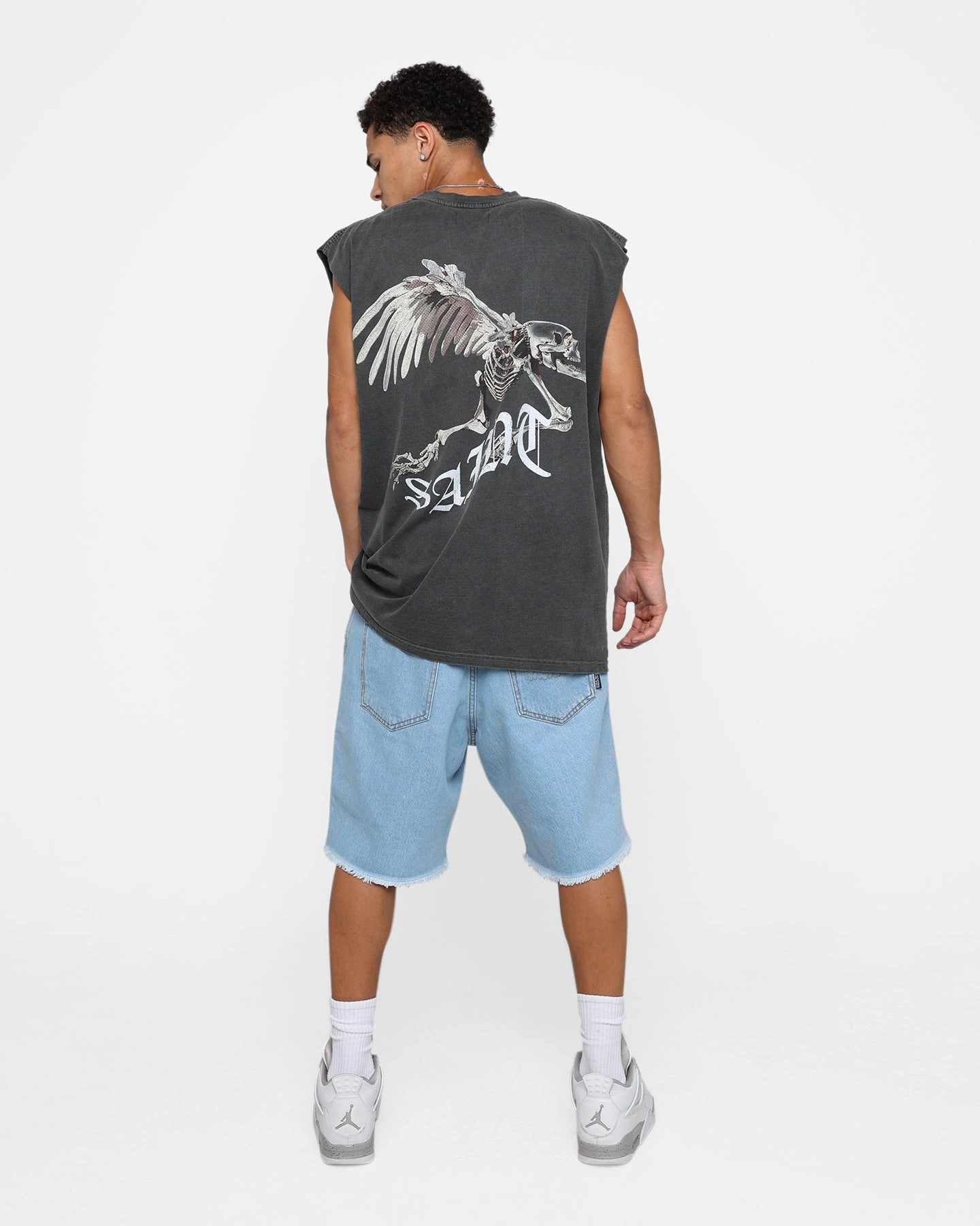Timeless Must-Have Saint Morta Departed Muscle T-Shirt Black Wash