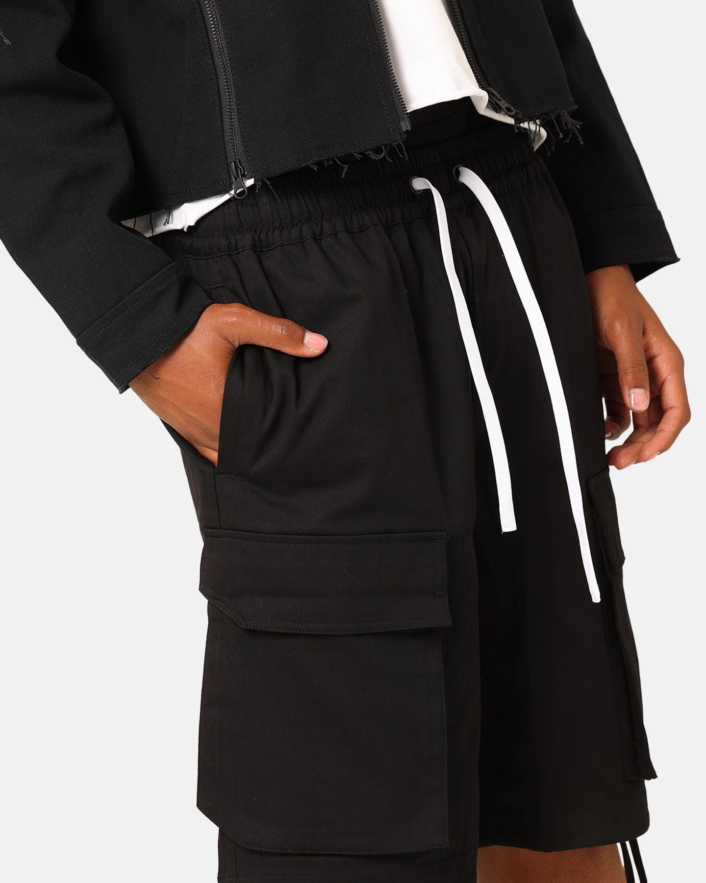 colorful Saint Morta Dept Cargo Shorts Black