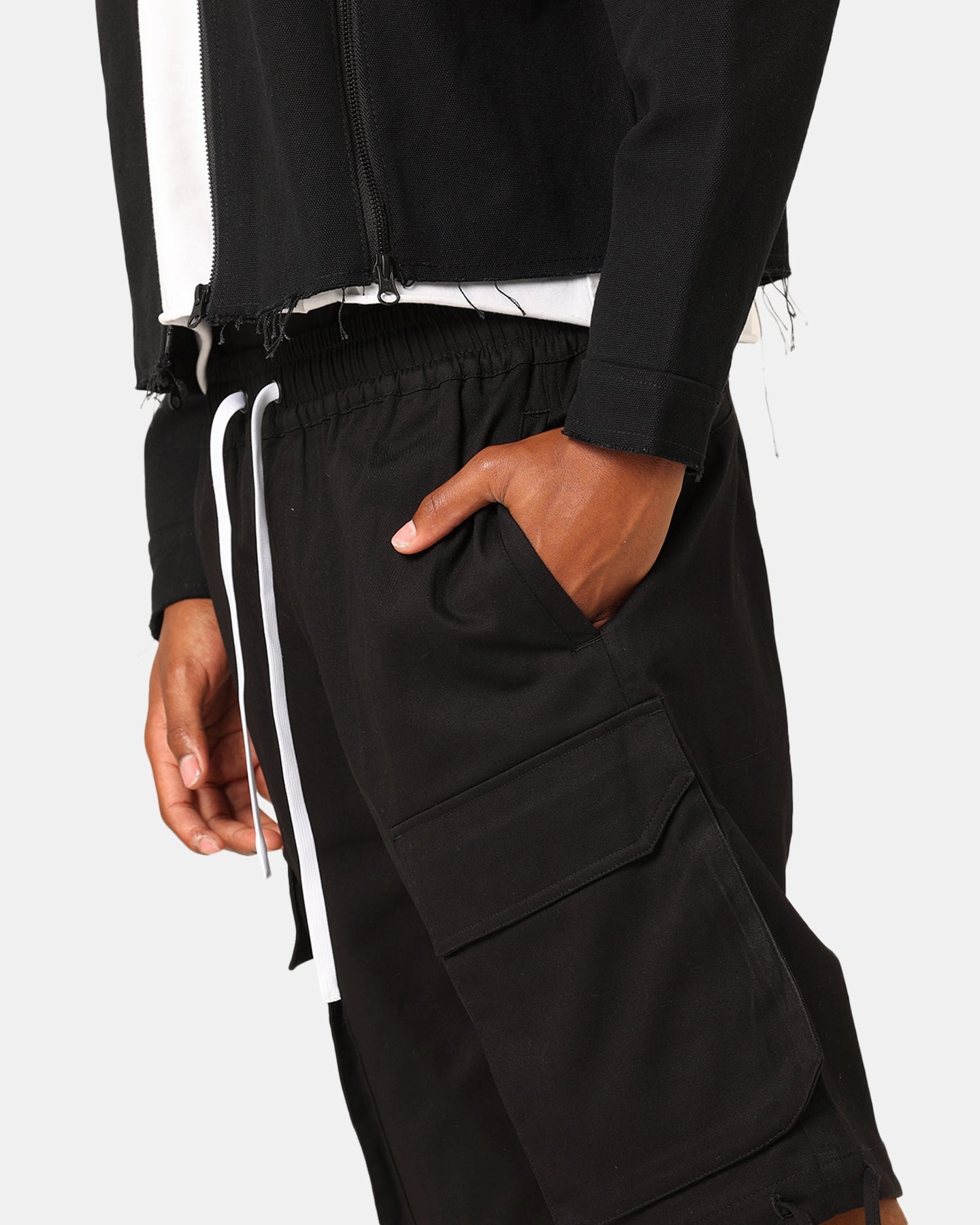 Windproof Design Saint Morta Dept Cargo Shorts Black