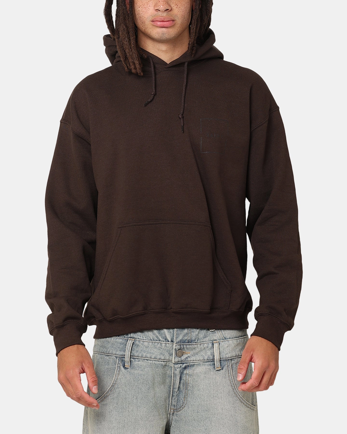 Saint Morta Division Hoodie Brown Relaxed Outfit