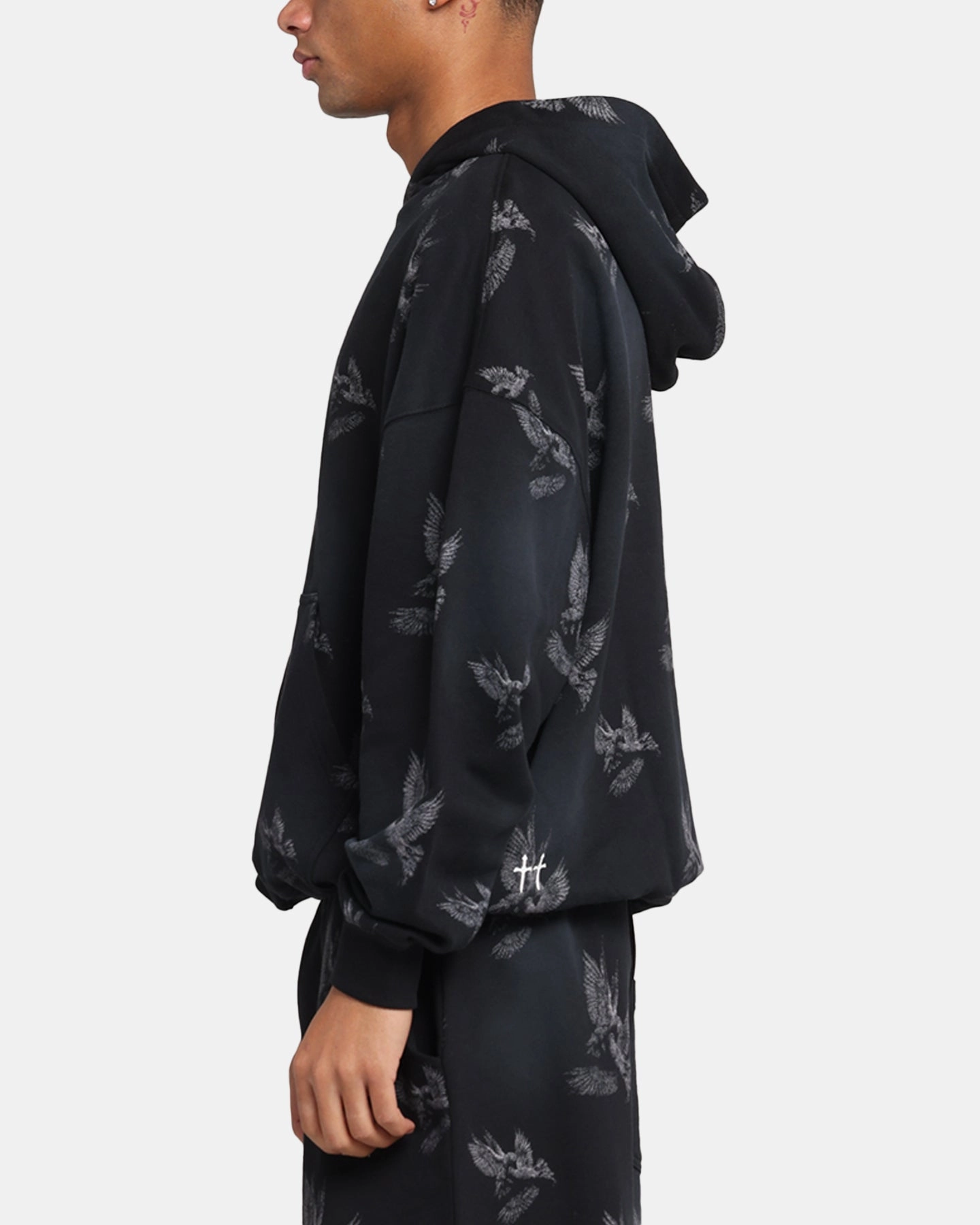 Saint Morta Doves Premium Hoodie Black Retro Style