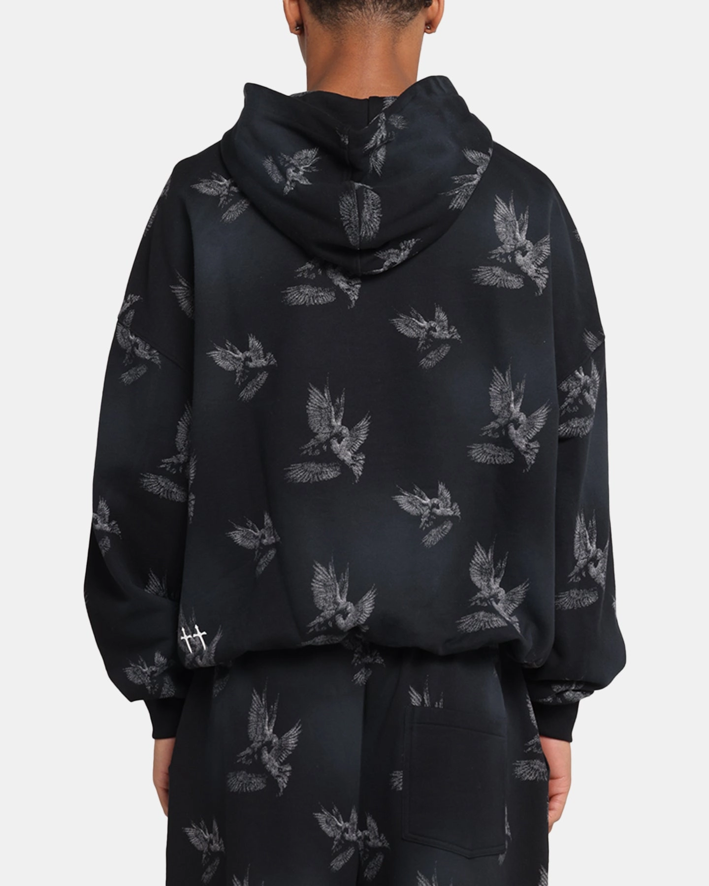 Saint Morta Doves Premium Hoodie Black skateboard ride