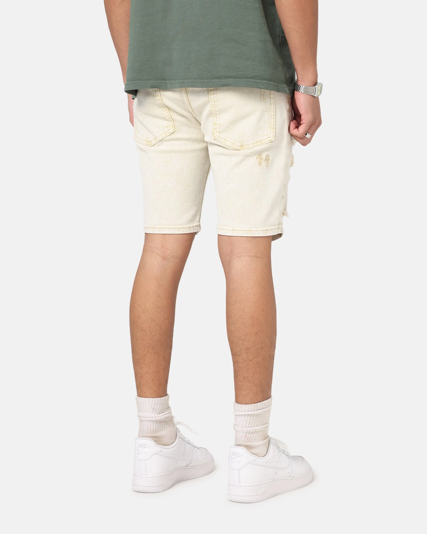 Saint Morta Dynasty V2 Denim Shorts Dirty Blonde Fast Absorption Textile