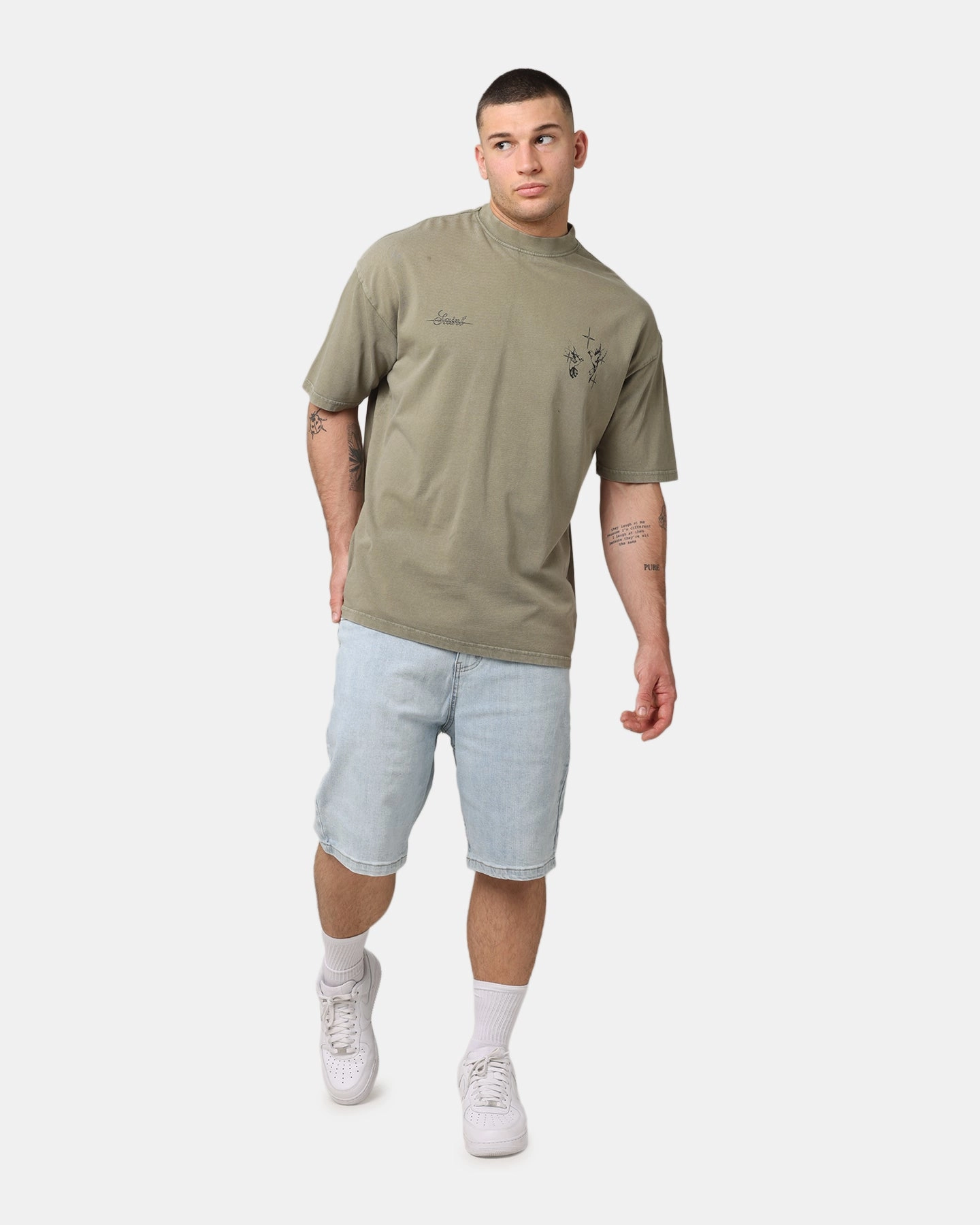 Saint Morta Essential Denim Shorts Light Blue Denim Modern Look