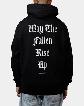 Awareness Sombrero Saint Morta Fallen Rising Boxy Hoodie Black