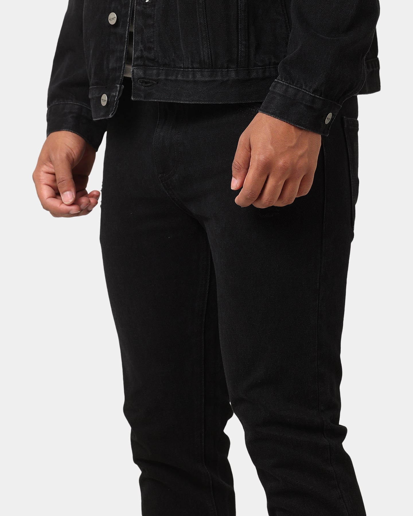 Office Wear Modern Saint Morta Fimi Distressed Jeans Washed Black