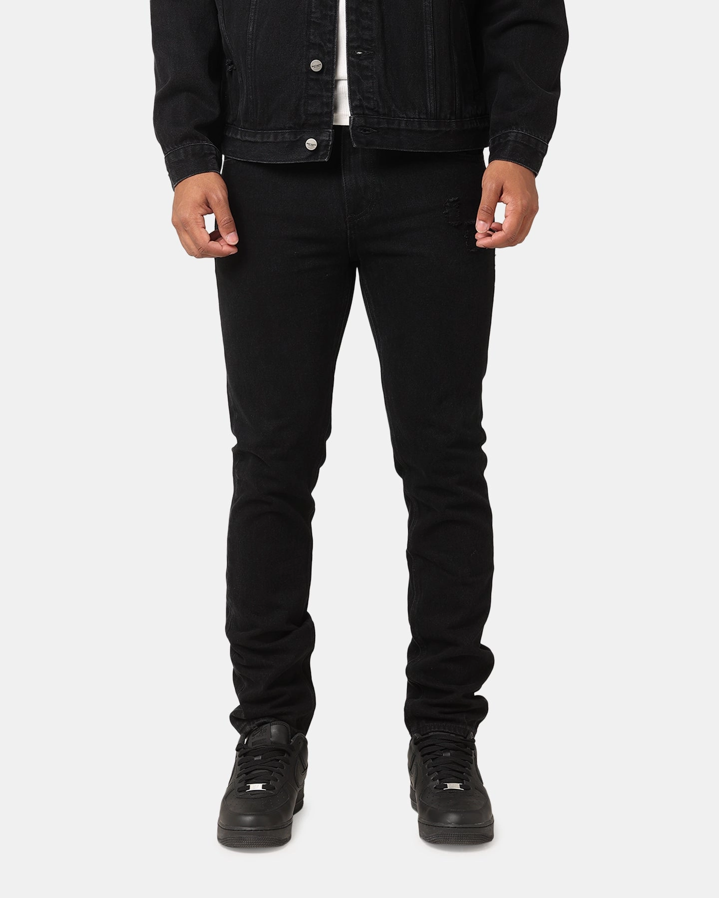 Easy Fit Saint Morta Fimi Distressed Jeans Washed Black