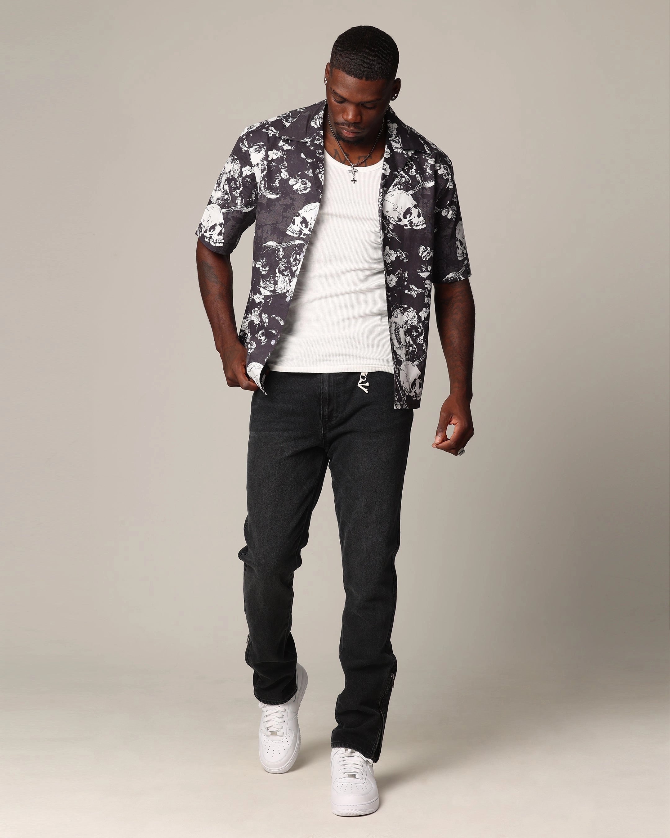 Outfit Mood Wear Anytime Saint Morta Fimi Jeans Black Shadow