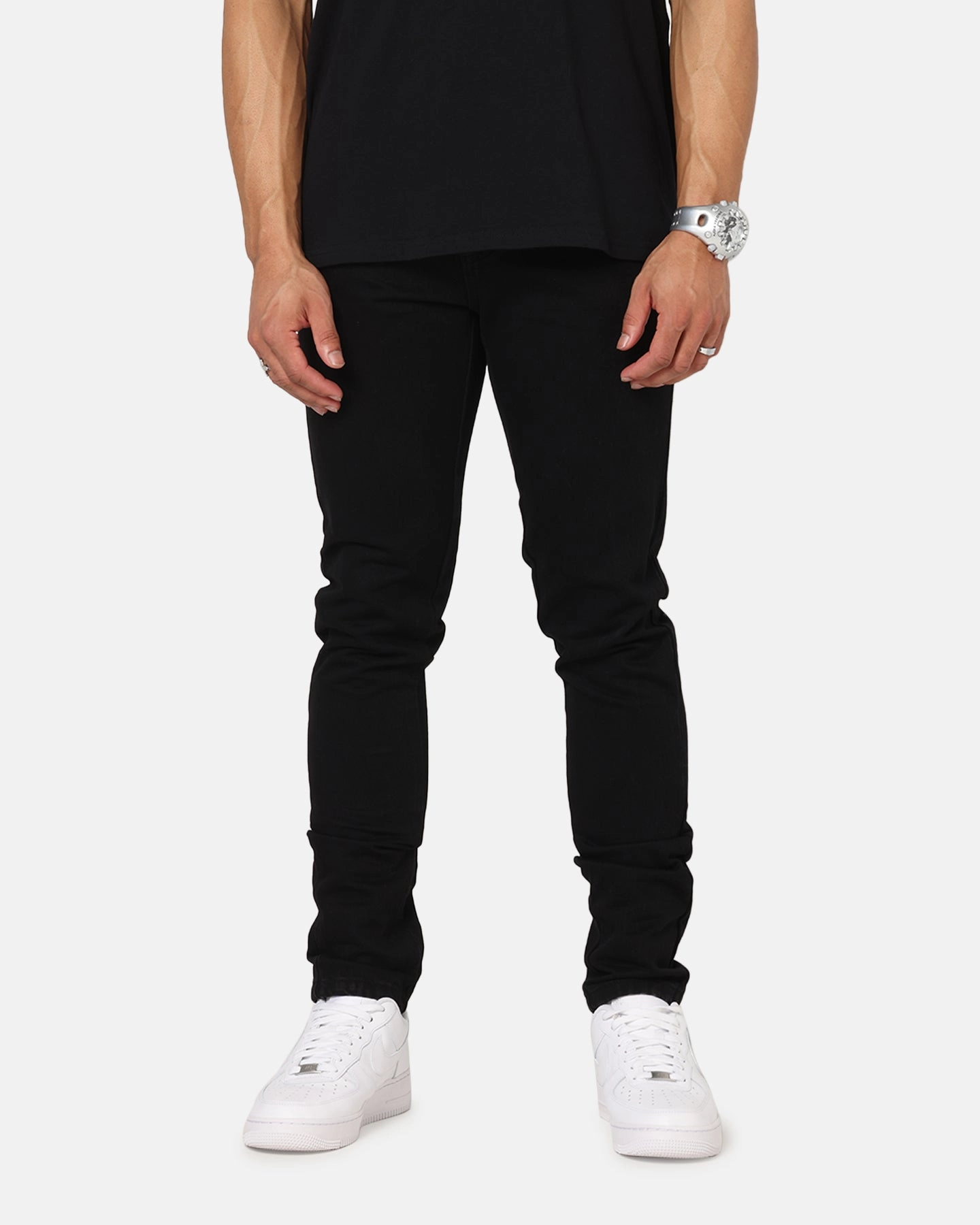 Saint Morta Fimi Jeans Black Stonewash Outfit Combo