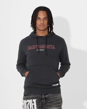Saint Morta Finite New Age Hoodie Vintage Black back - to - school men