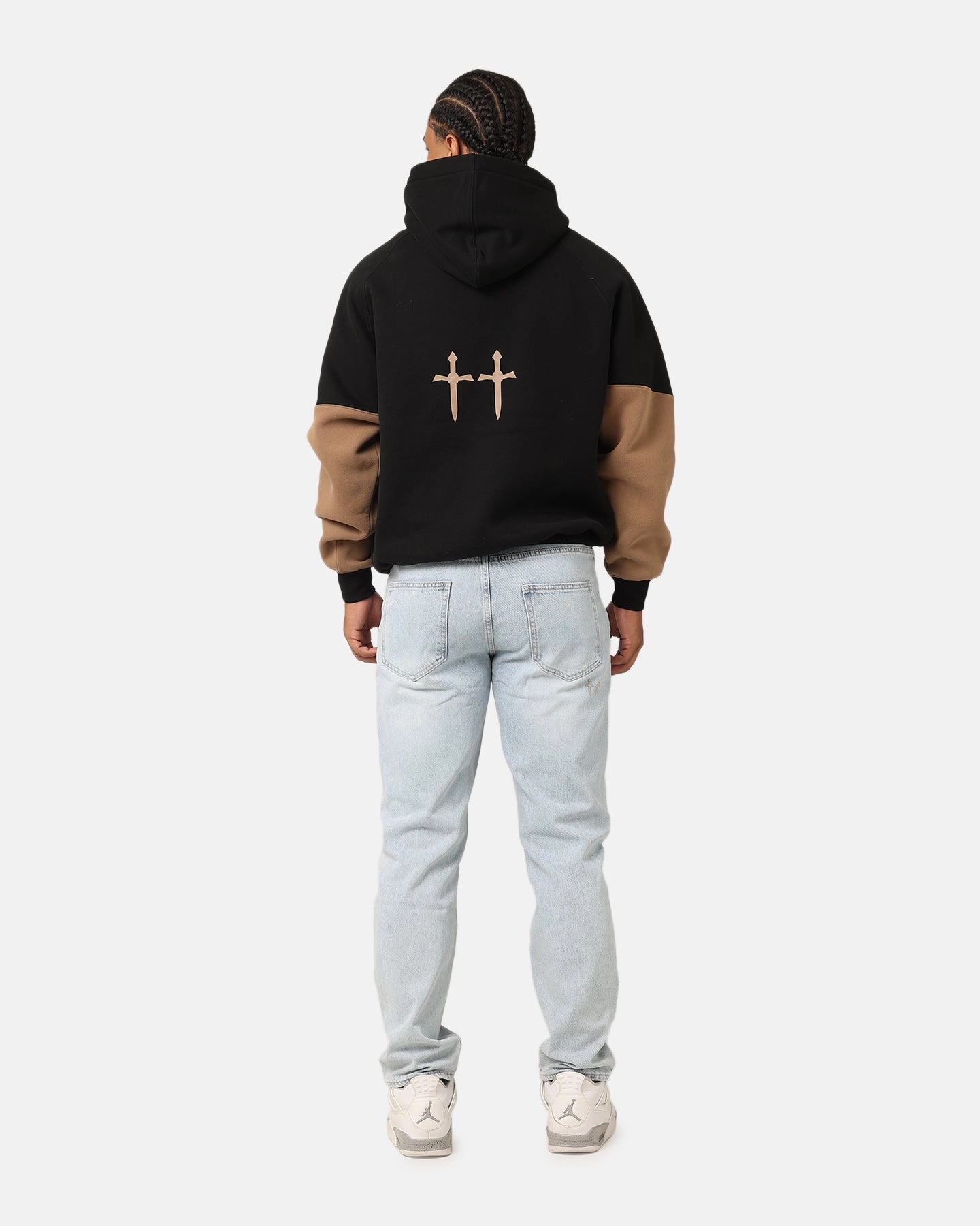 Saint Morta First Issue Hoodie Black/Tan Outdoor Fashion