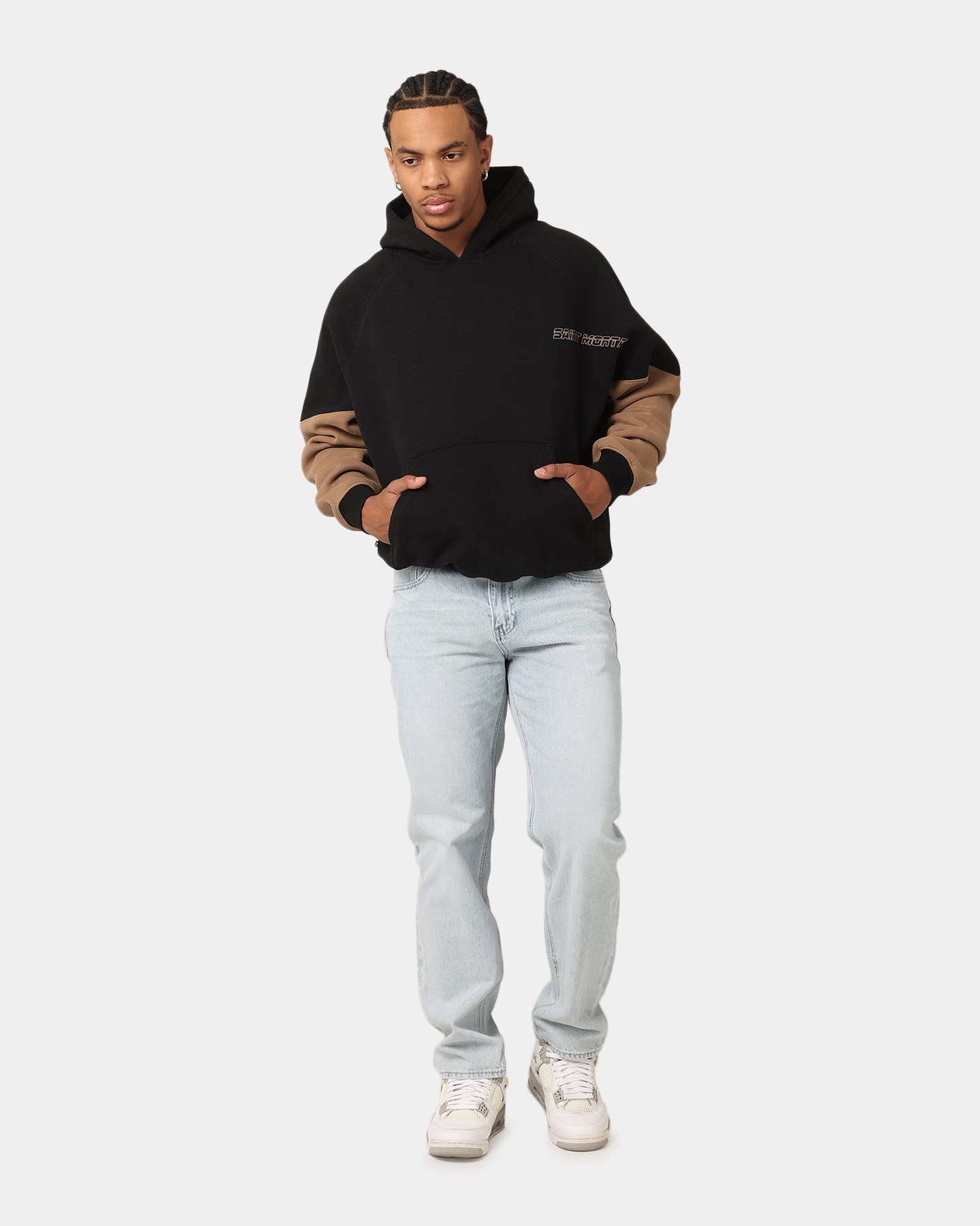 Lose Tapered Silhouette Saint Morta First Issue Hoodie Black/Tan