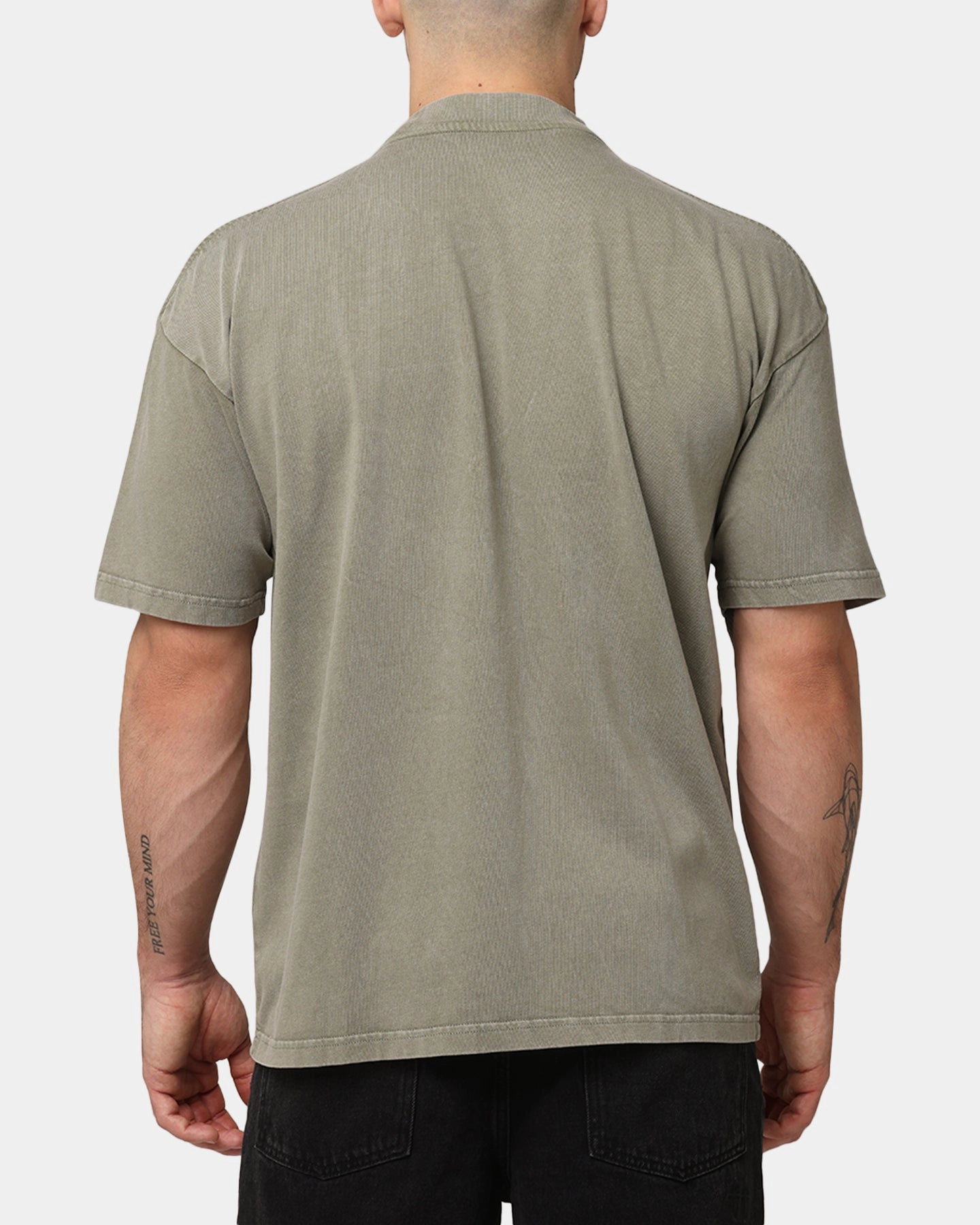 Kids clothing Minimal Comfort Saint Morta Forever Mock Neck T-Shirt Vintage Khaki