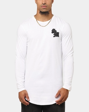 Seam Free Edging Saint Morta Gothic Monogram El Duplo Long Sleeve T-Shirt White