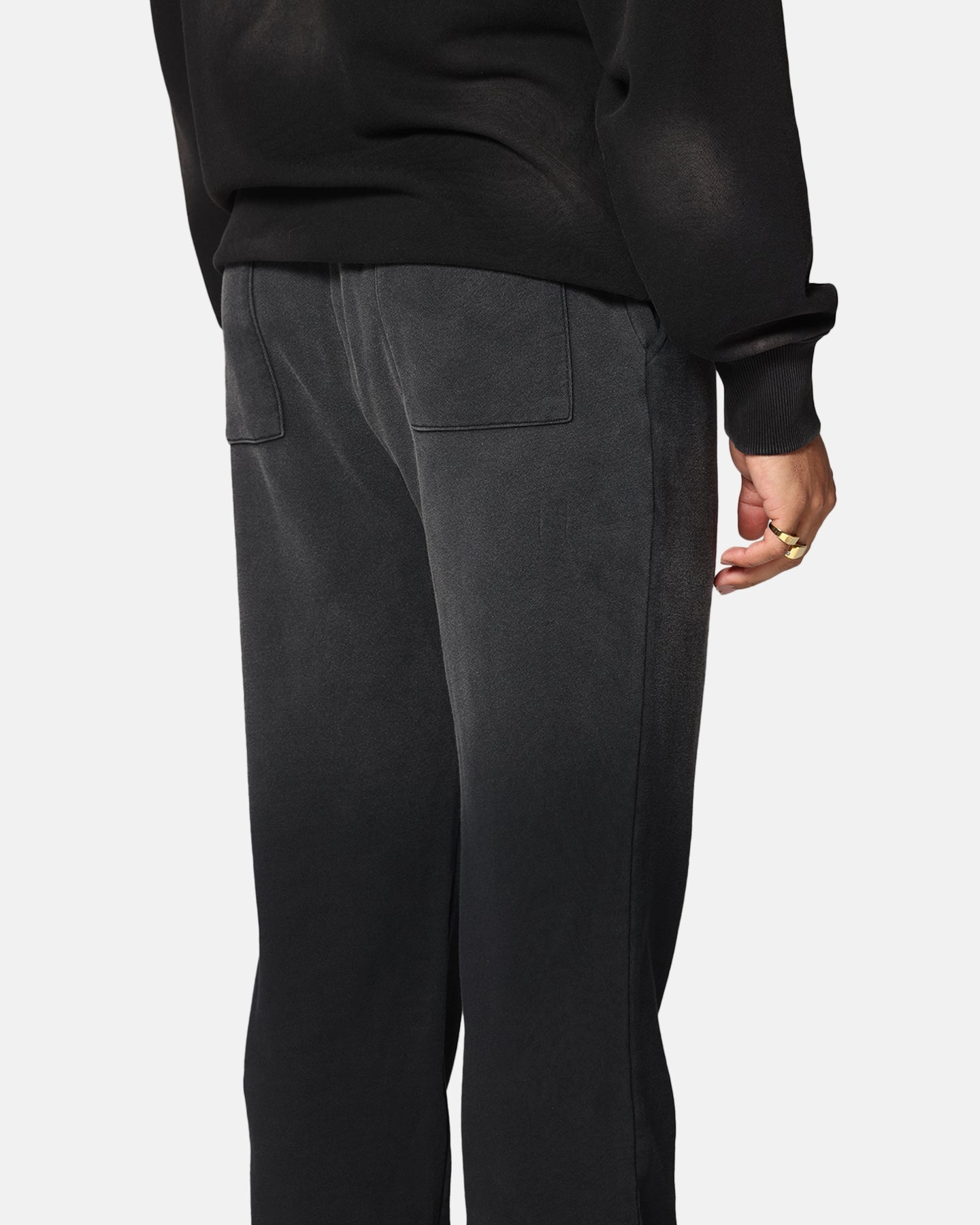 Saint Morta Gothic Sweatpants Sunfade Black Anti Pilling Finish