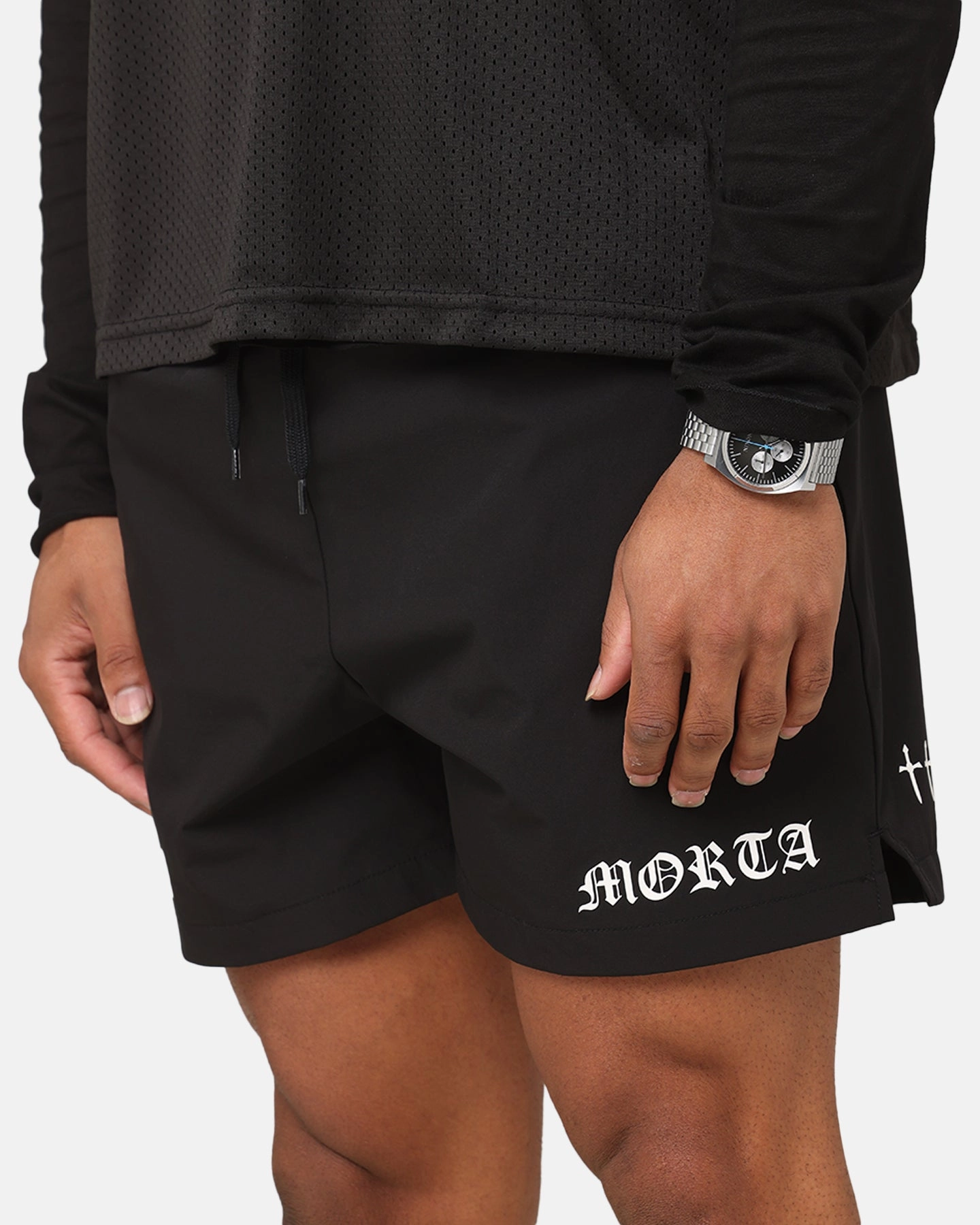 formal shorts Saint Morta Gothic Training Shorts Black