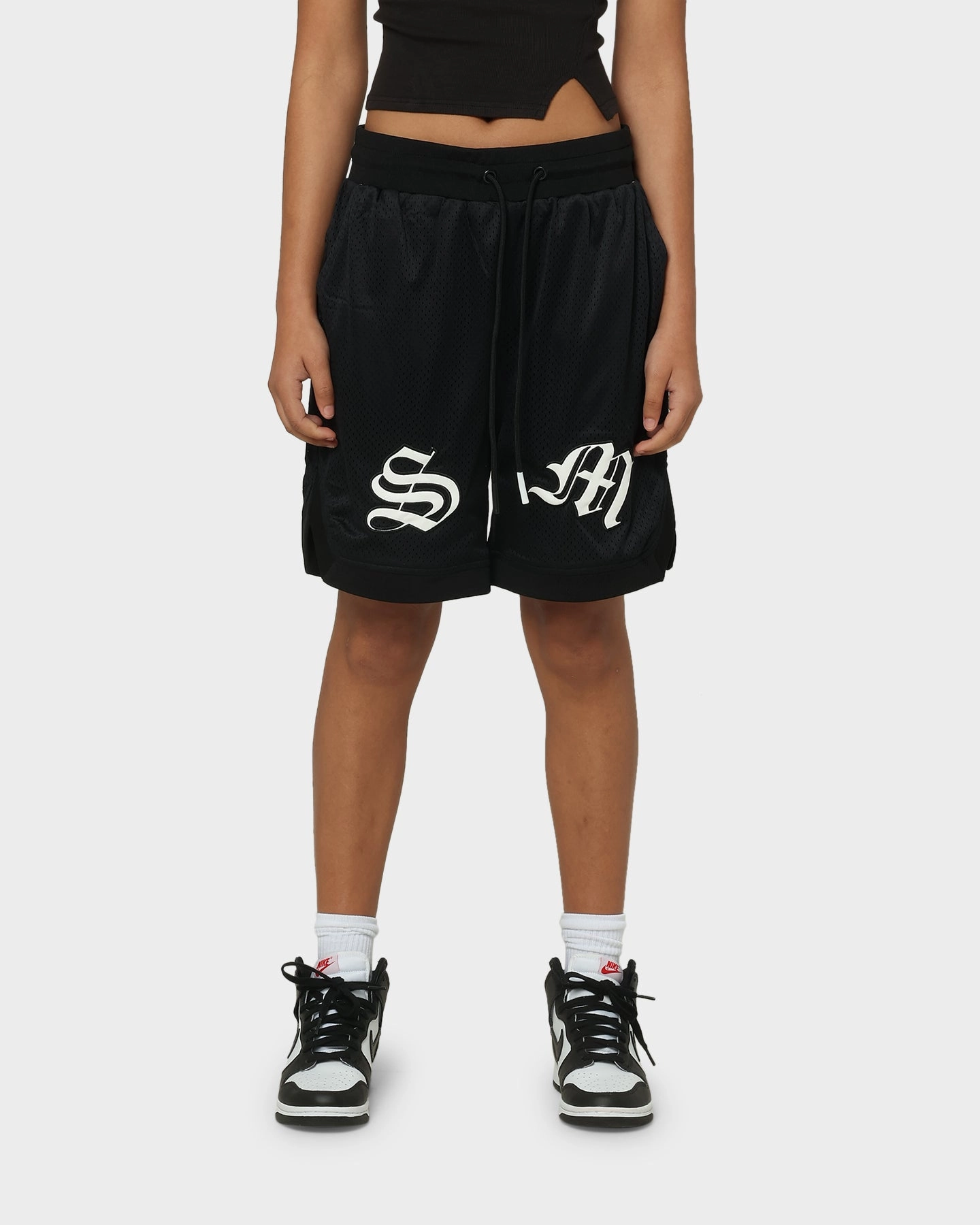 Saint Morta Graves Basketball Shorts Black Fashion Forward