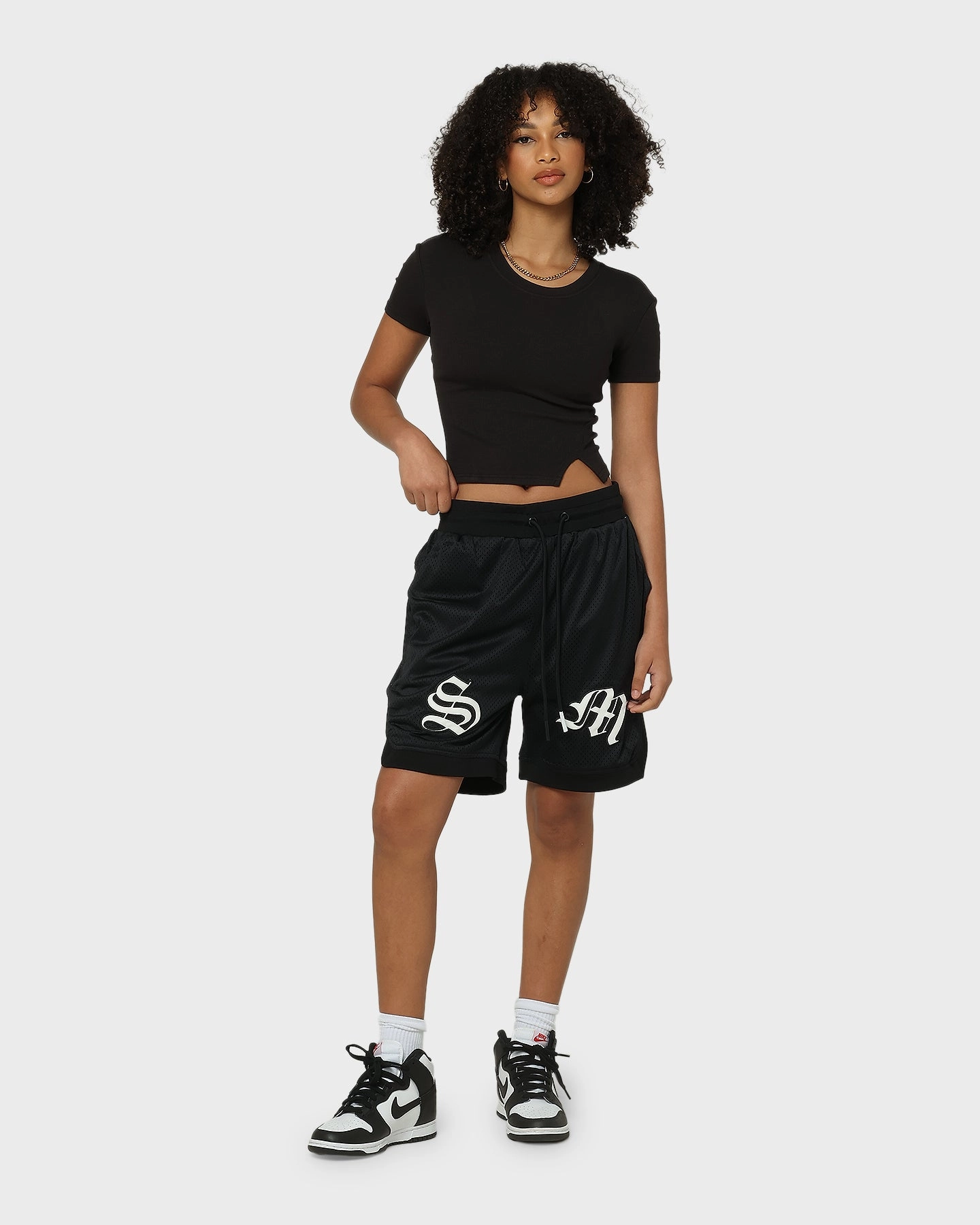 On-The-Go Style Athletic Vibe Saint Morta Graves Basketball Shorts Black