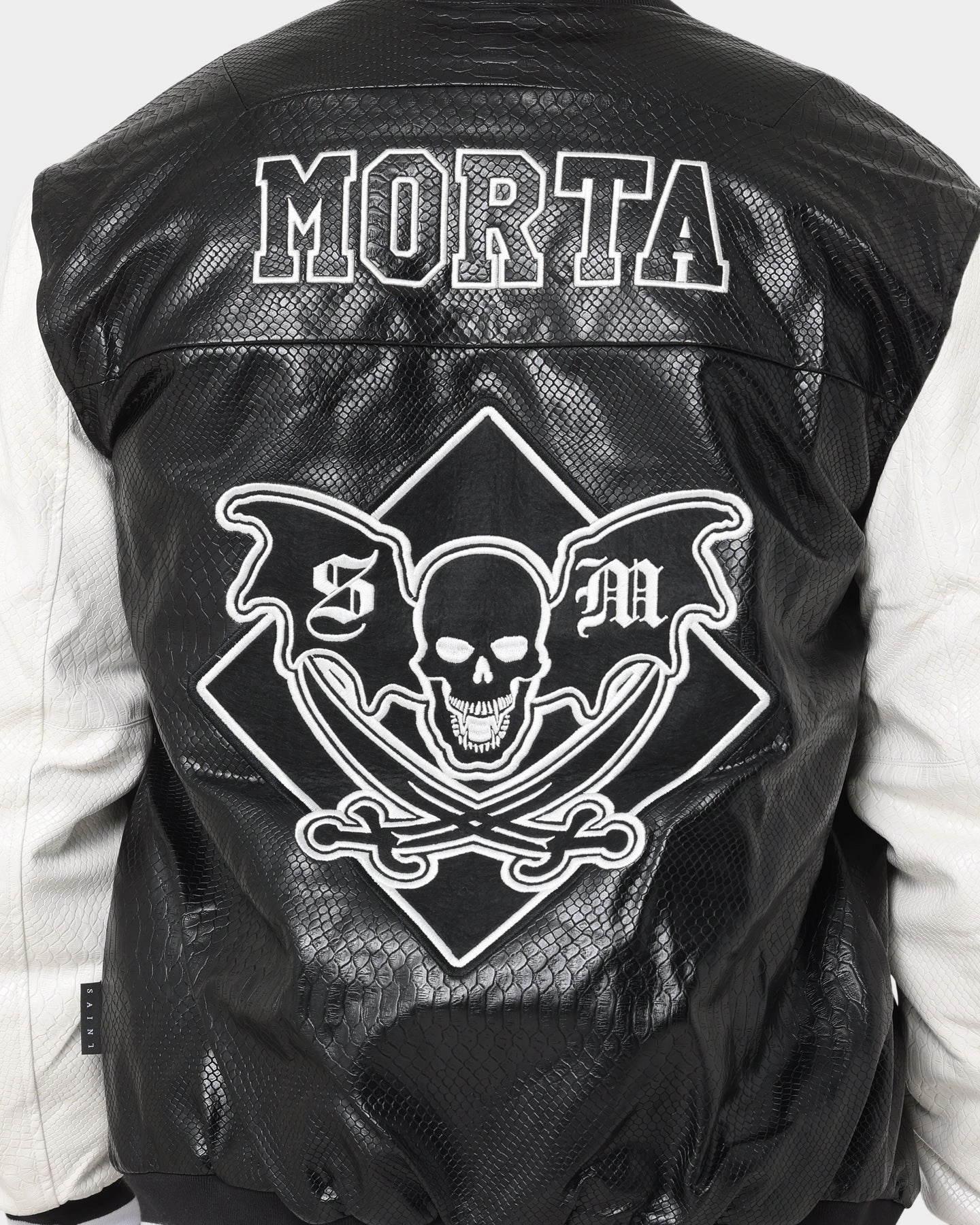 Saint Morta Graveyard Reptile Jacket Black/White Cool Weather Layer