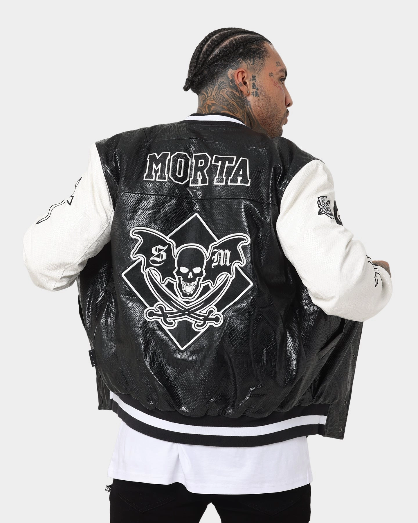 Saint Morta Graveyard Reptile Jacket Black/White Sustain Breathable mesh