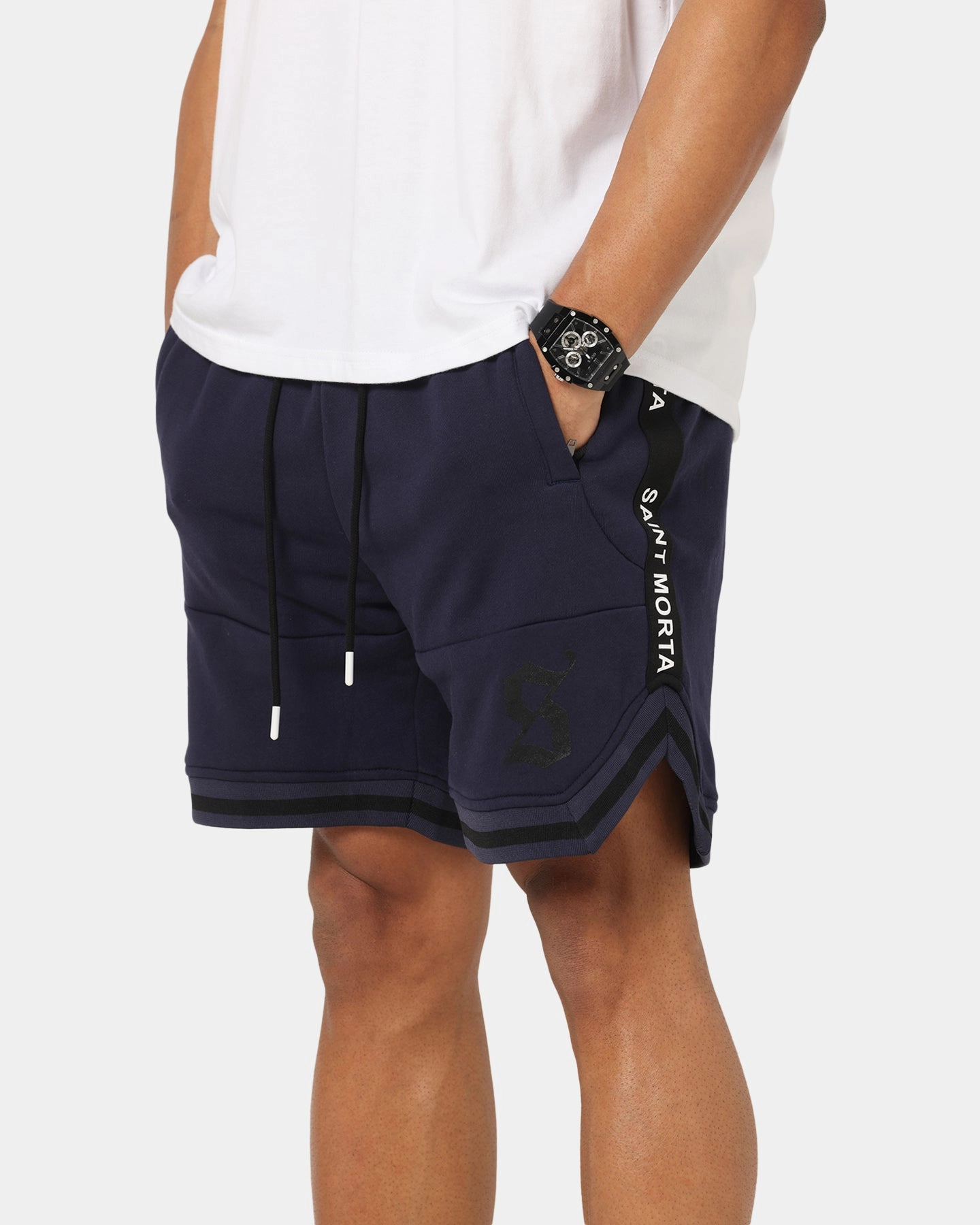 Saint Morta Icon X Fleece Short Indigo Eco Friendly Material