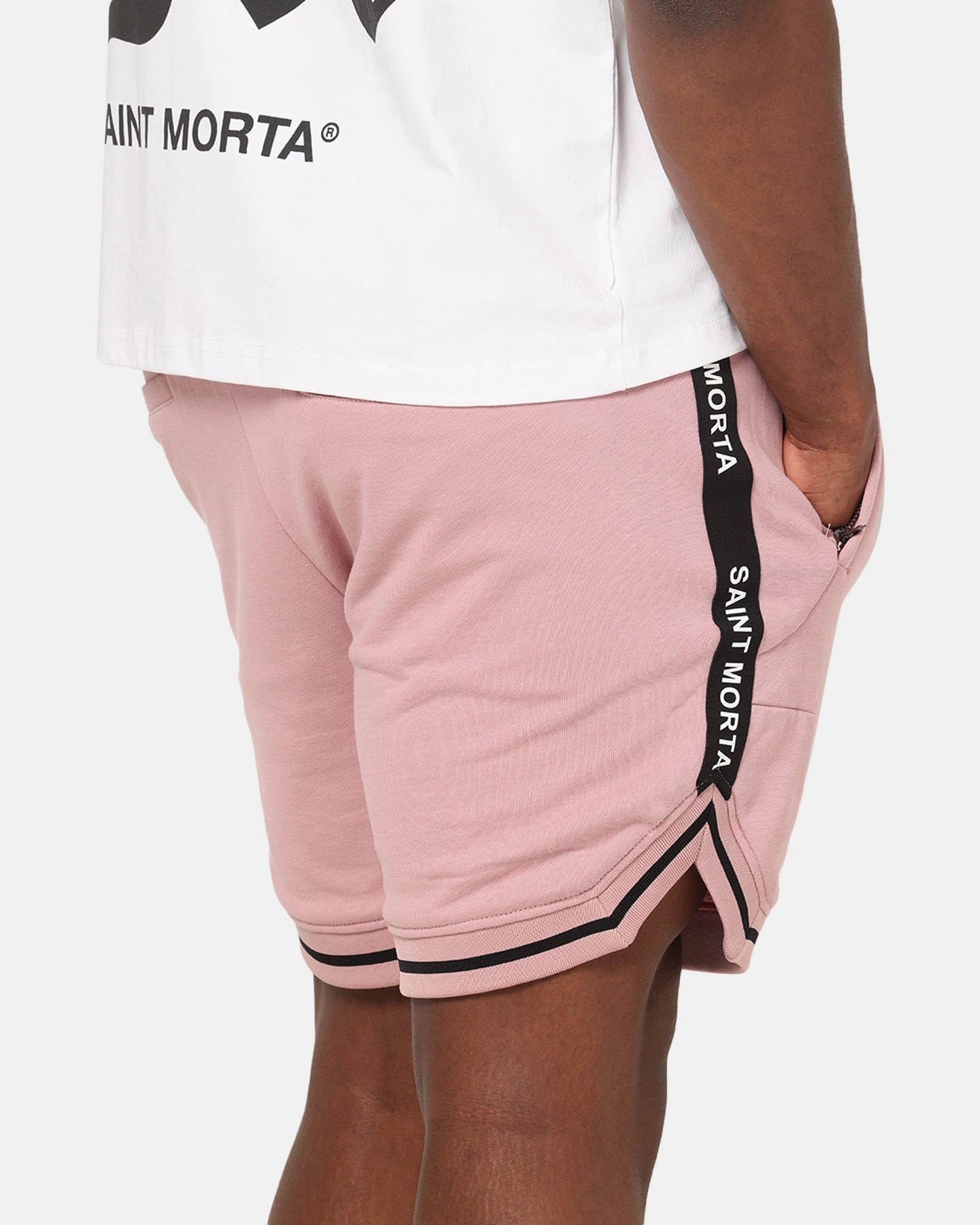 plain shorts Saint Morta Icon X Fleece Shorts Dusty Pink