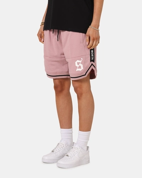 clean look Saint Morta Icon X Fleece Shorts Dusty Pink