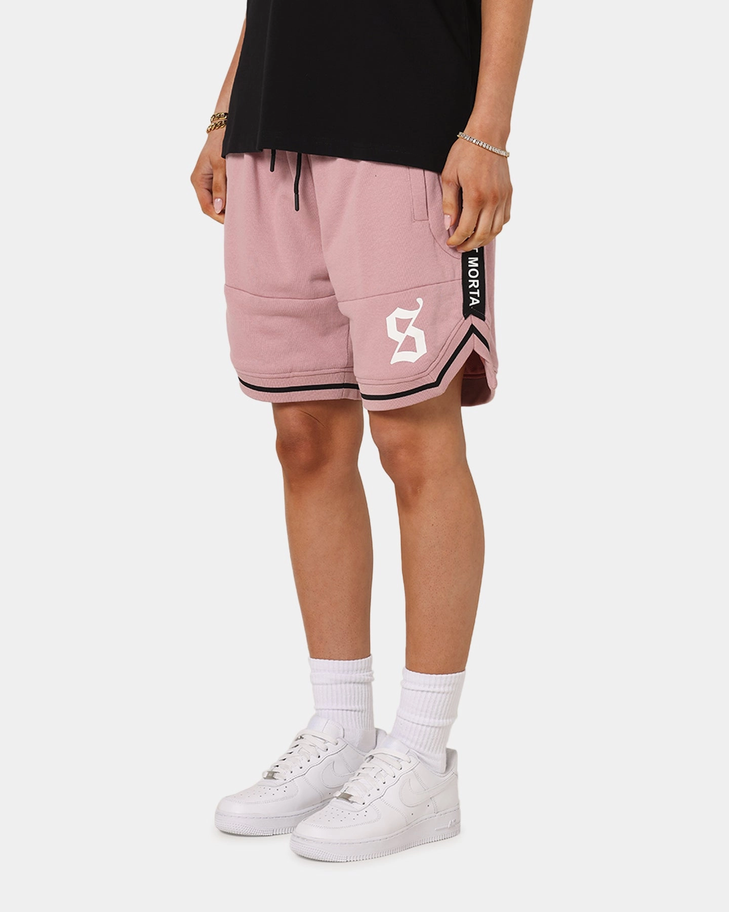 clean look Saint Morta Icon X Fleece Shorts Dusty Pink
