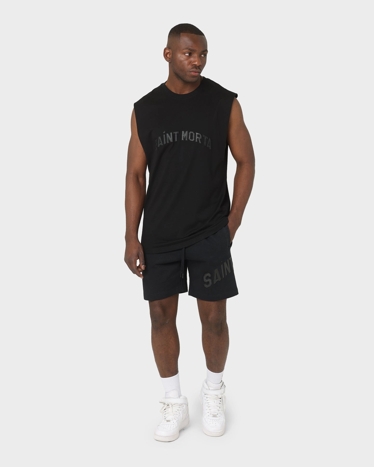 Elegant Saint Morta Kingdom Muscle T-Shirt Black/Black