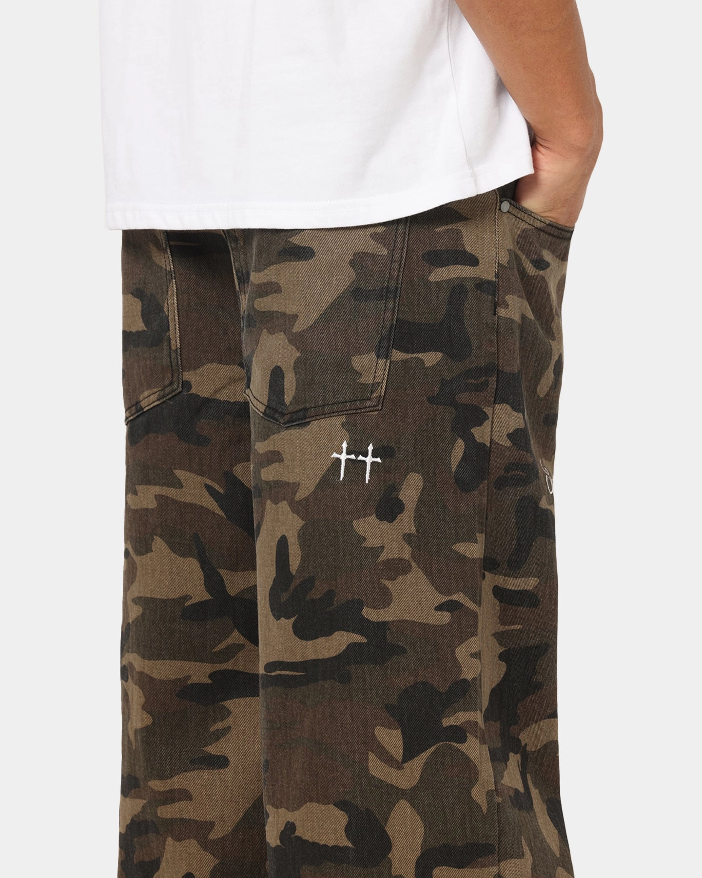 Laser Cut Edges Saint Morta Kingdomcome Baggy Pant Camo