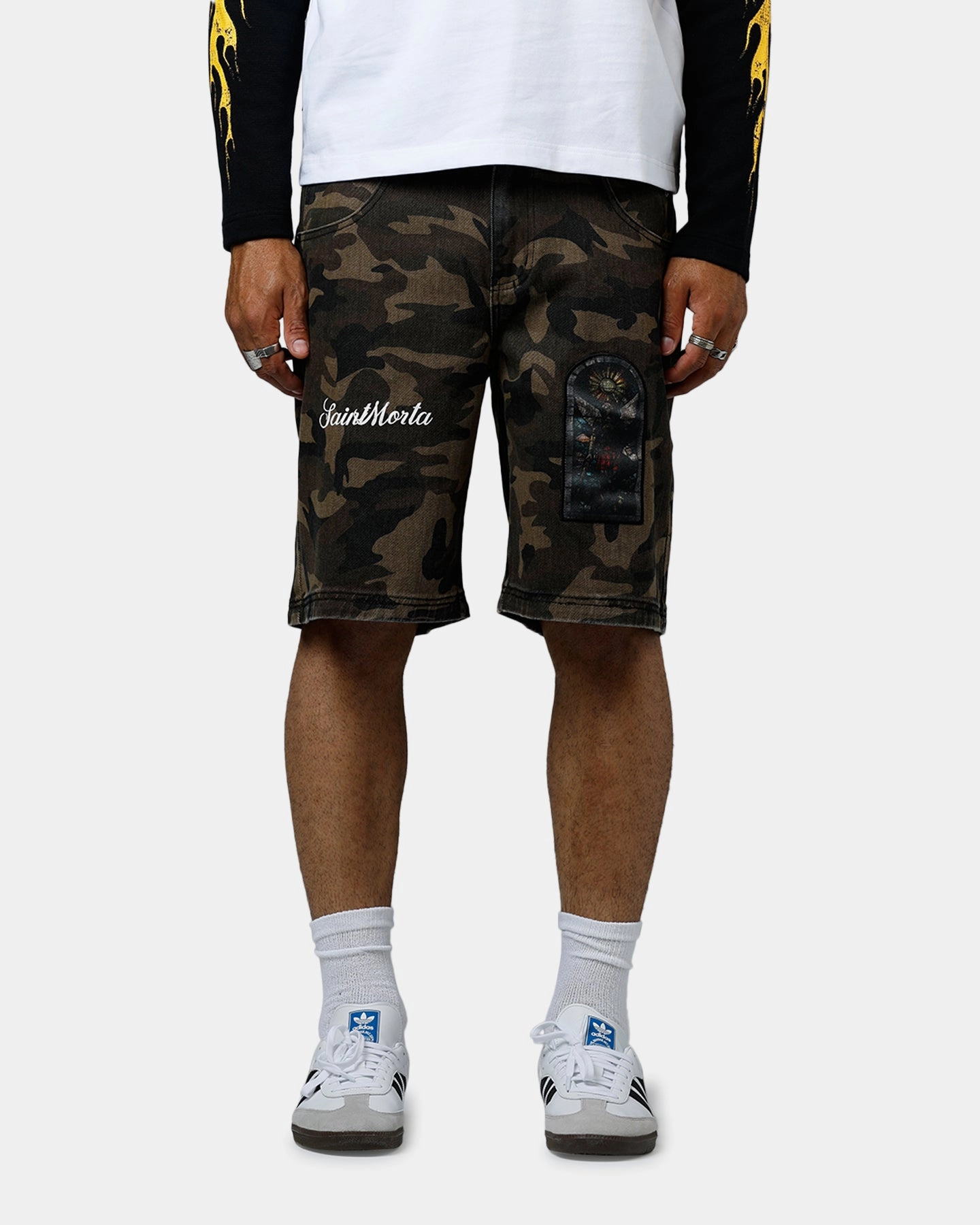 Lounge Wear Teflon Coated Finish Saint Morta Kingdomcome Baggy Shorts Camo