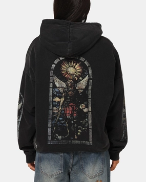 Saint Morta Kingdomcome Boxy Zip Hoodie Black Dingo like Shark like