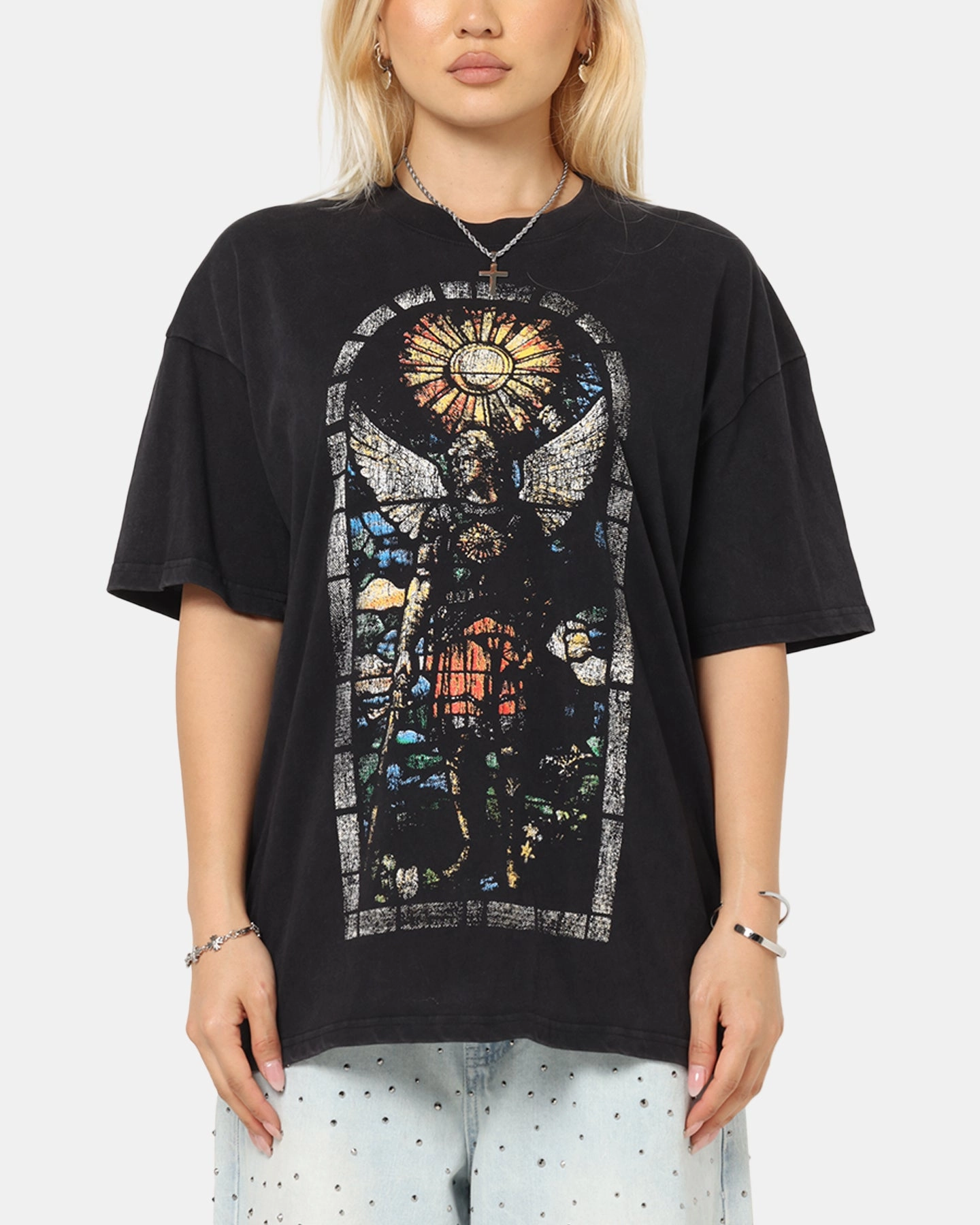 Effortless Wearable Reinforced Shoulder Seams Saint Morta Kingdomcome T-Shirt Vintage Black