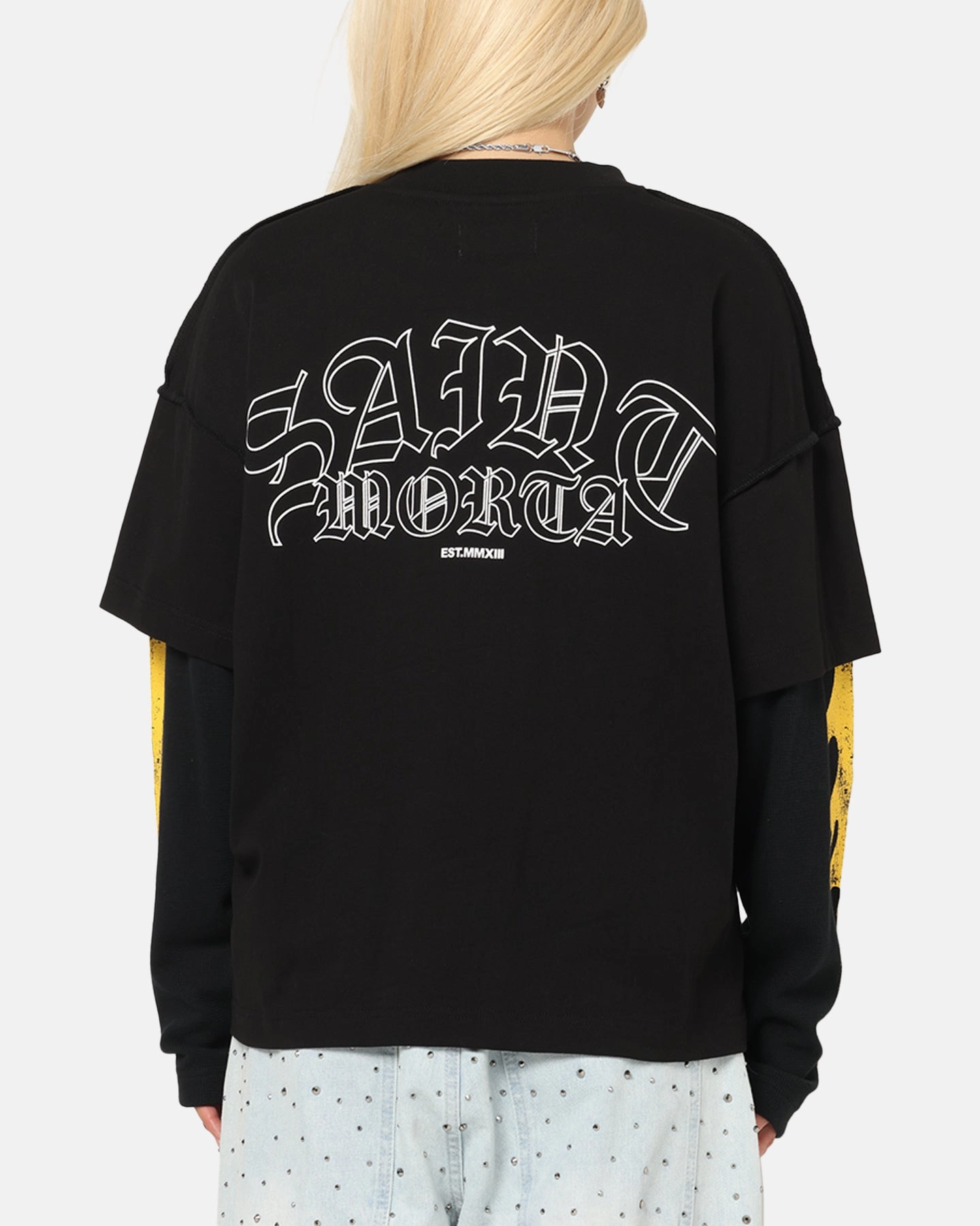 Saint Morta La Flame Long Sleeve T-Shirt Black athletic style