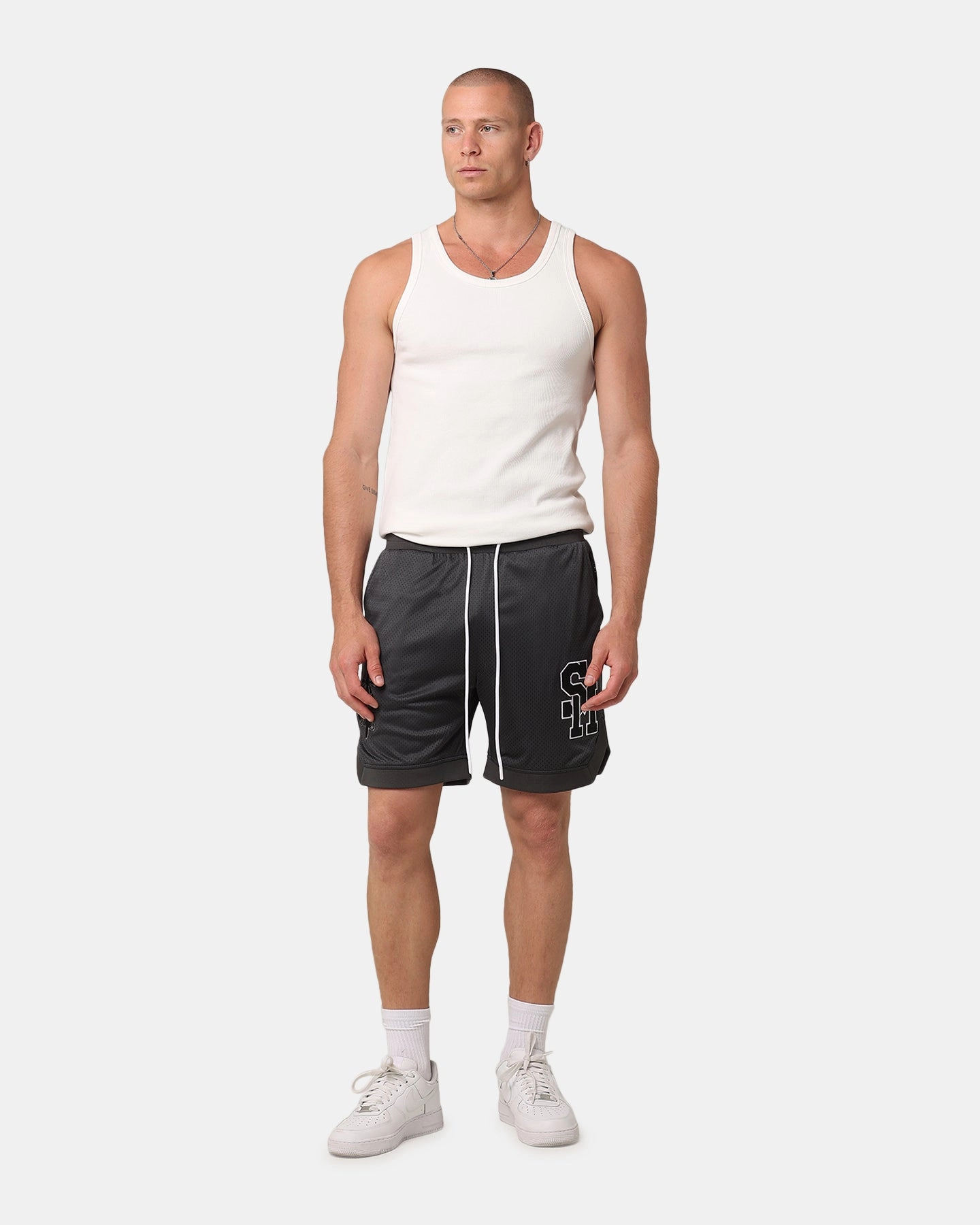 Saint Morta La Rambla Basketball Shorts Grey Soft Texture Dynamic Flex Zones