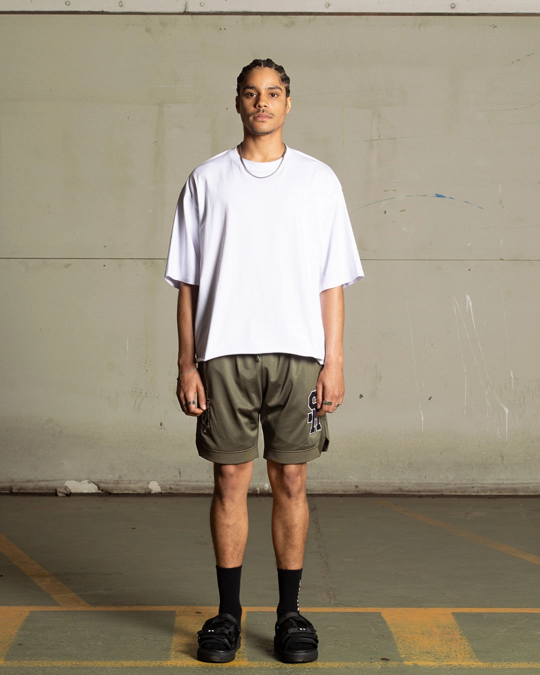 Saint Morta La Rambla Basketball Shorts Khaki Green Outdoor Apparel