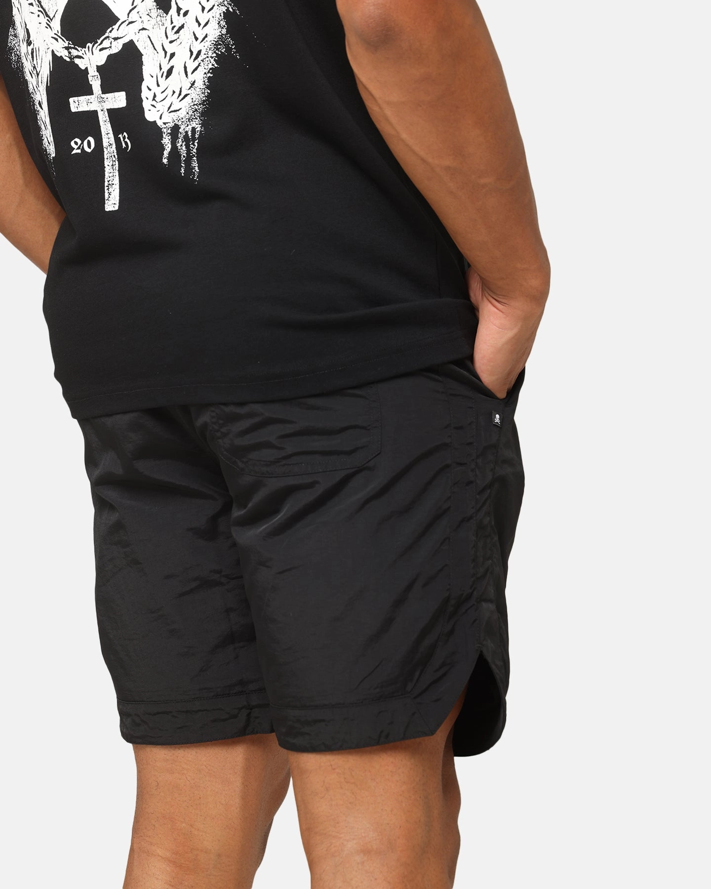 Saint Morta Lucius Shorts Black Hot Day