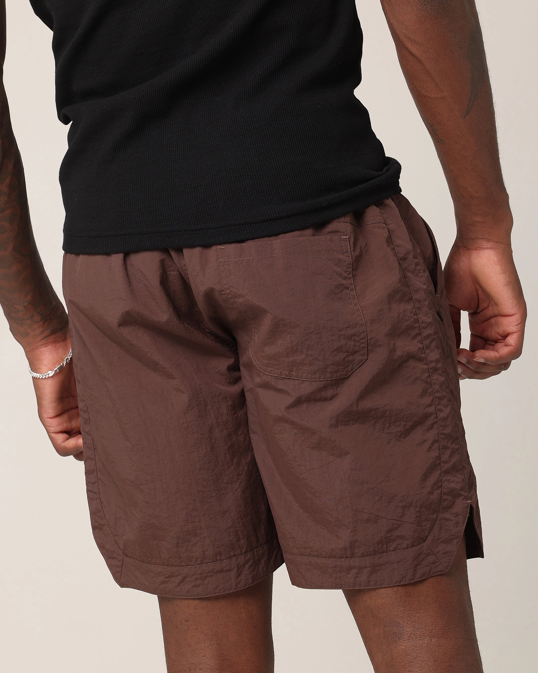 Saint Morta Lucius Shorts Chocolate Athletic Look Sporty Chic