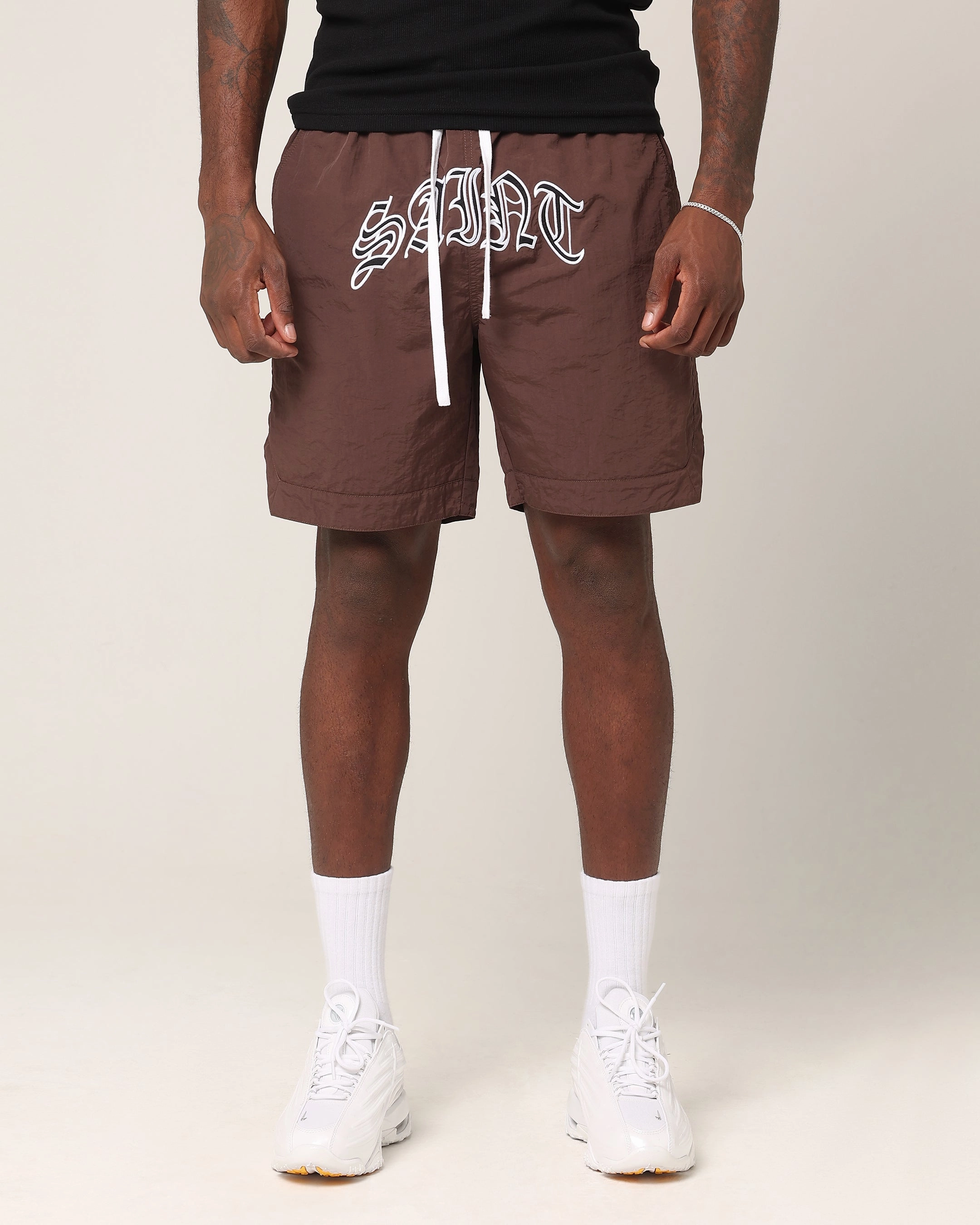 Business casual Saint Morta Lucius Shorts Chocolate