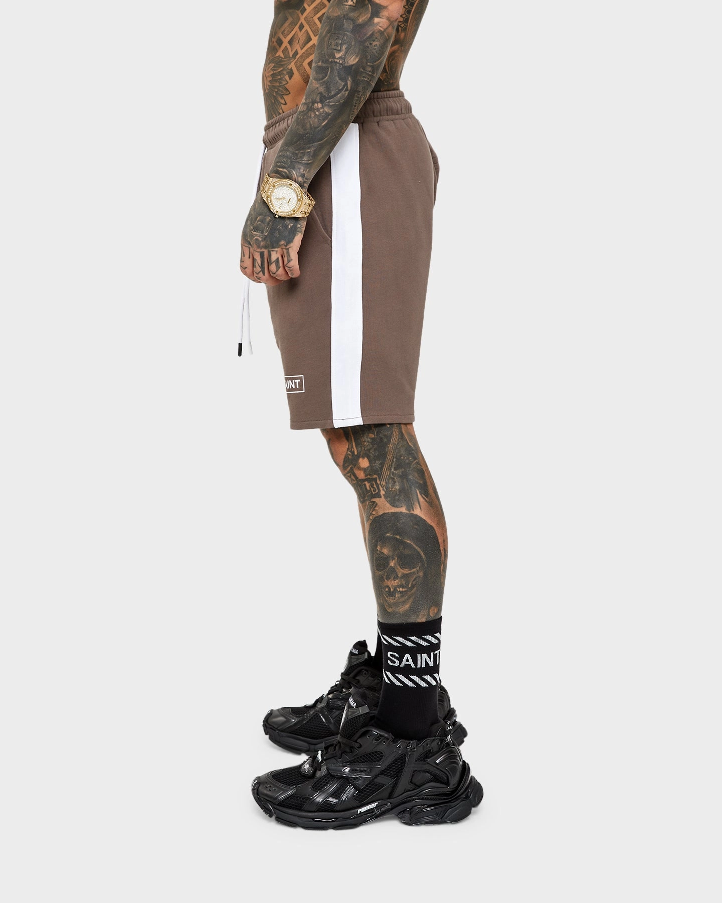 Outdoor Apparel Abrasion Resistant Hem Saint Morta Minimal Sport Sweat Shorts Brown