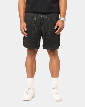 UPF Sun Protection denim material Saint Morta Outlaw Basketball Shorts Black