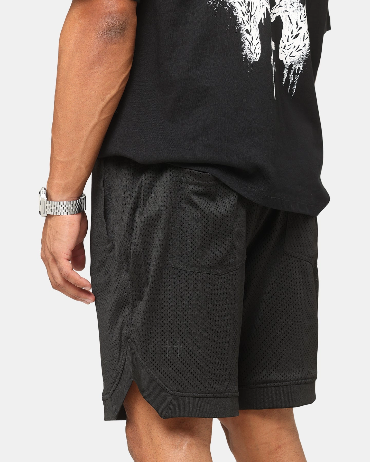 Saint Morta Outlaw Basketball Shorts Black Bold colors Non Binding Leg Openings