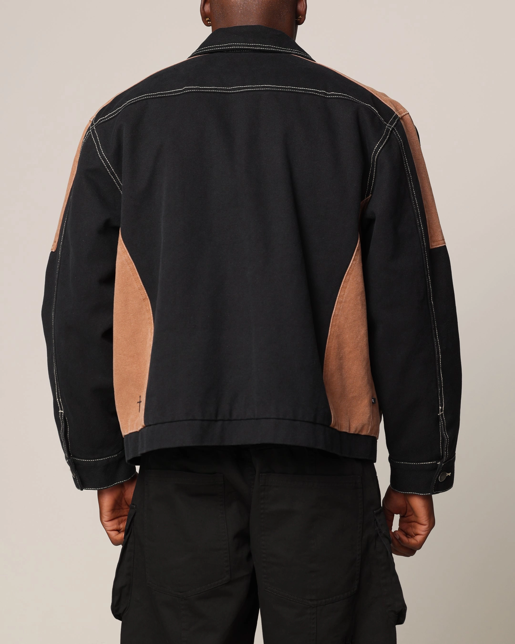 Saint Morta Outlaw Rodeo Jacket Black/Brown Noise Free Movement Insulated Wear