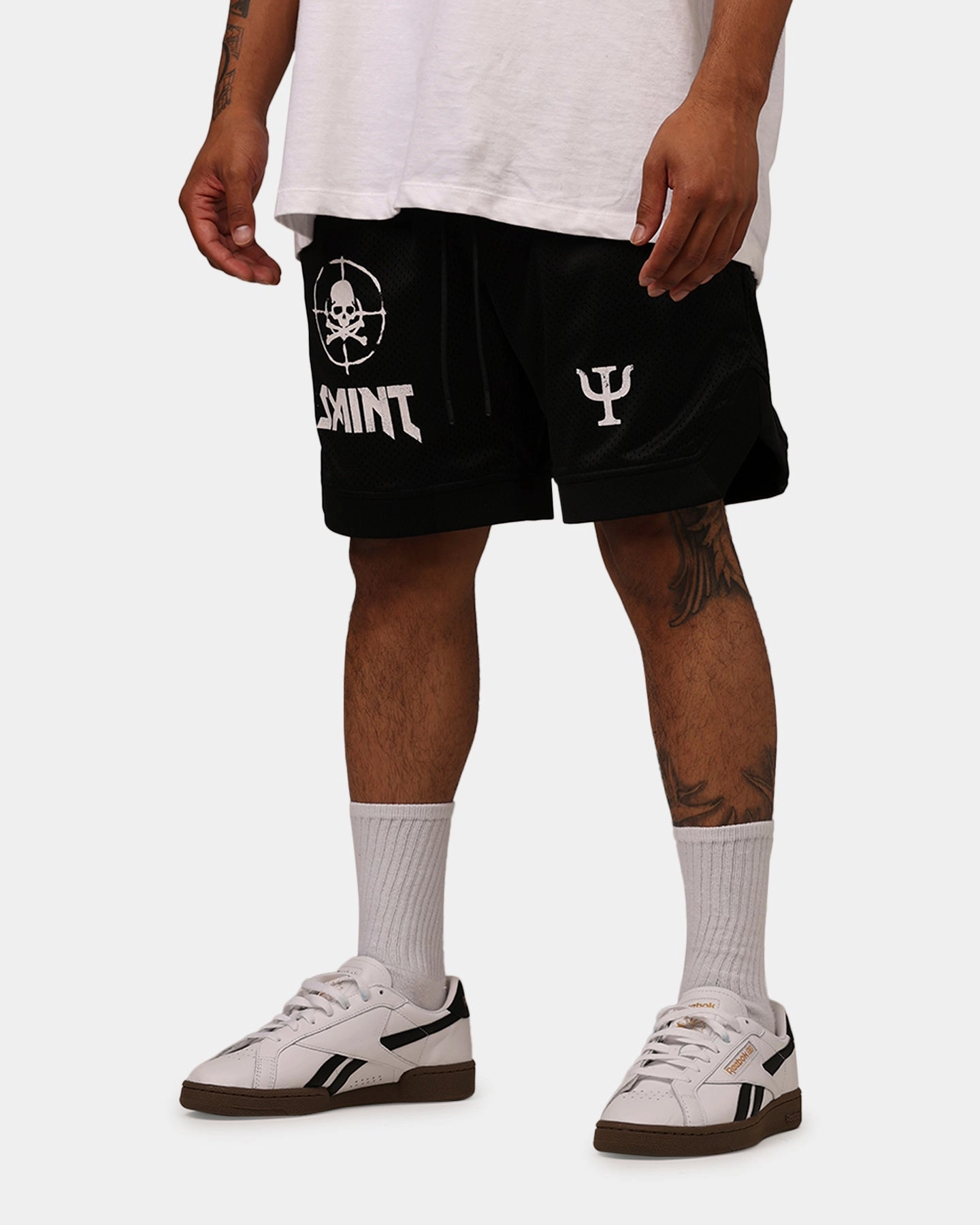 Saint Morta Post Humanous Basketball Short Black/White Sporty Comfort Semi-formal