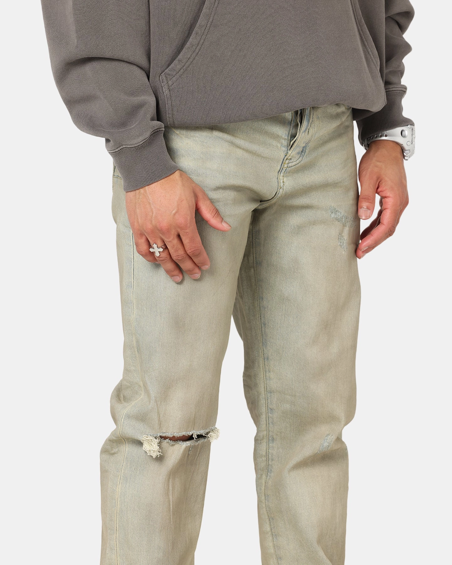 Smart Utility fresh feel Saint Morta Psykhe Dirty Distressed Jeans Dirty Denim